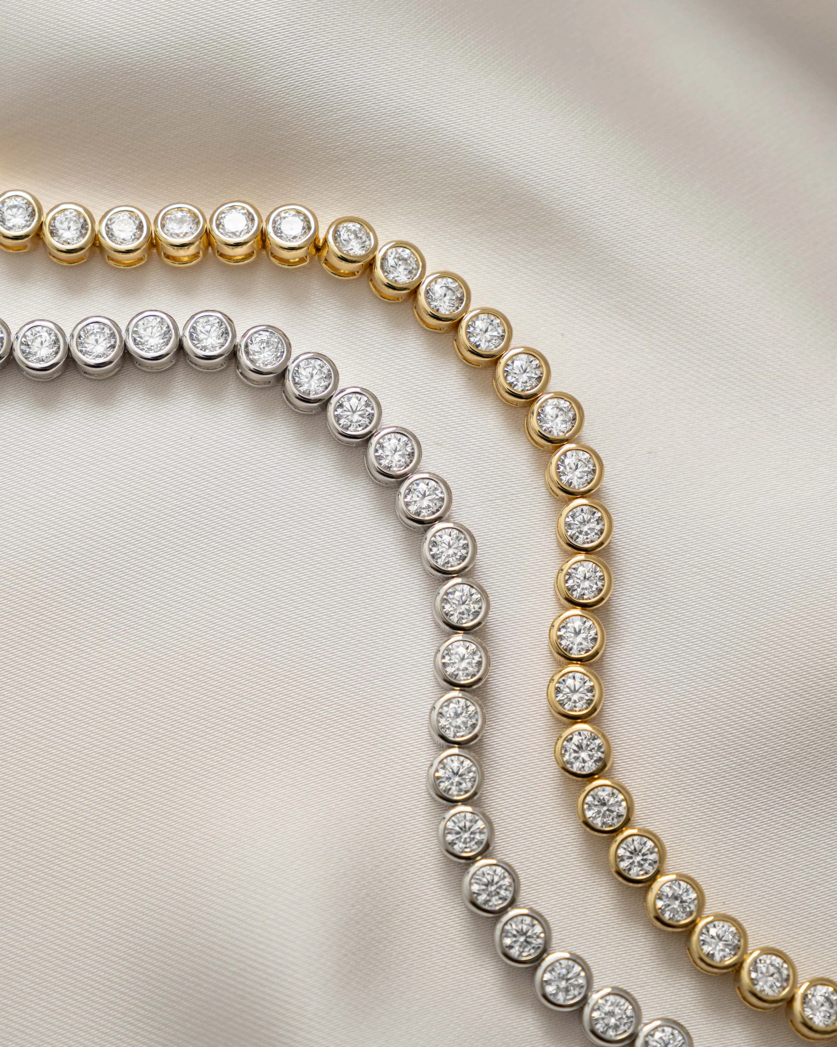 4mm Round Bezel Tennis Bracelet - Image 3