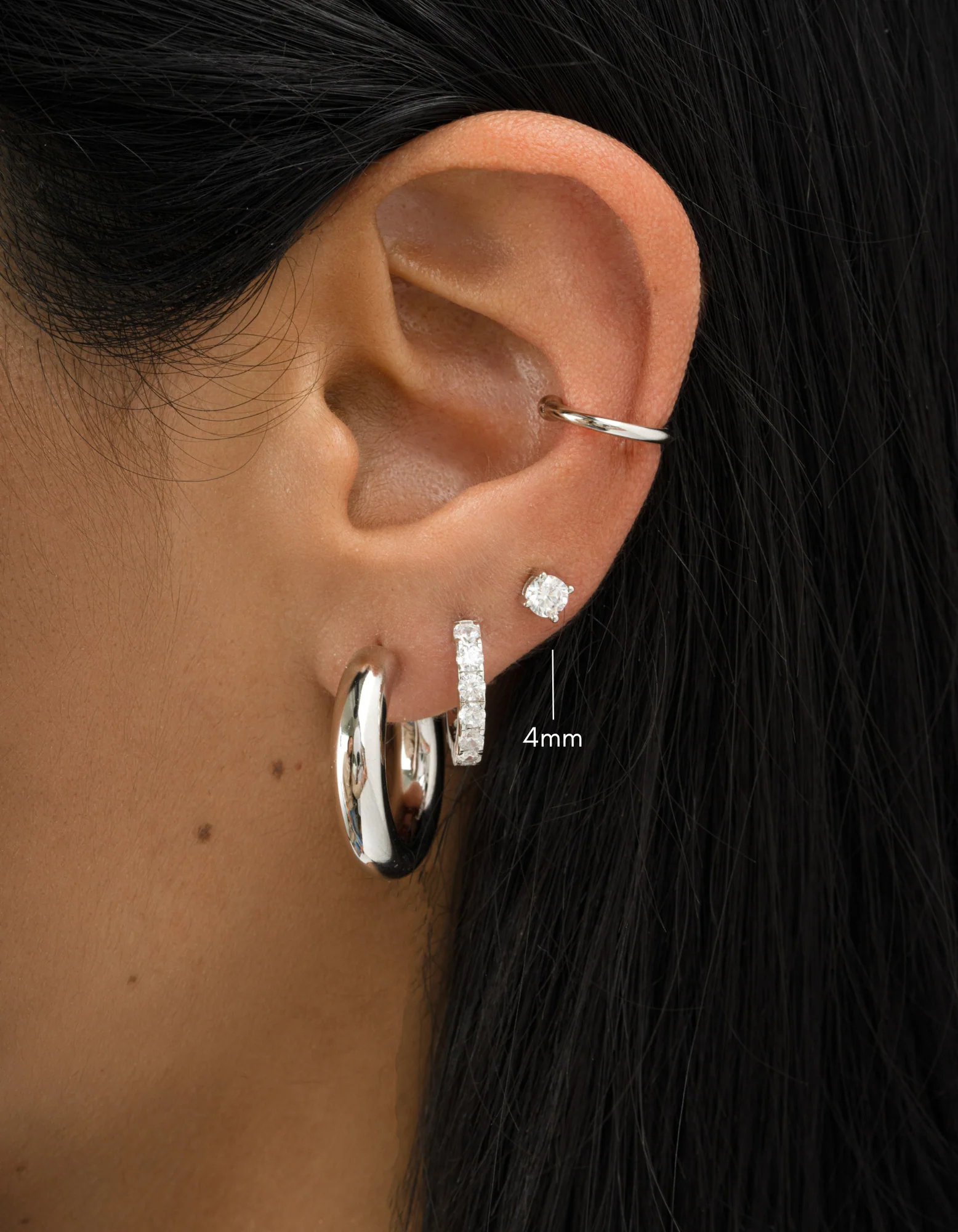 4mm Solitaire Studs - Image 8
