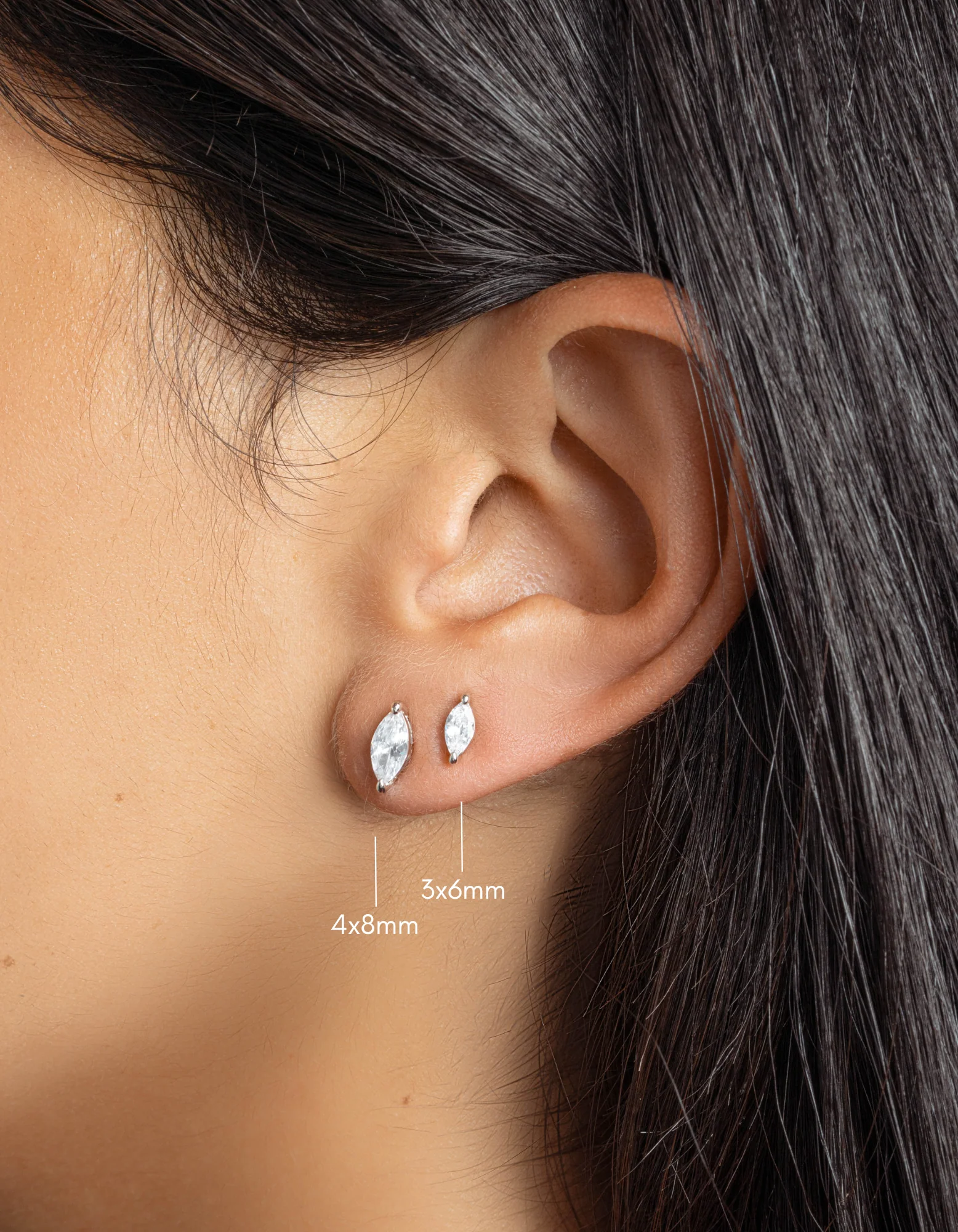 3x6mm Marquise Studs - Image 4
