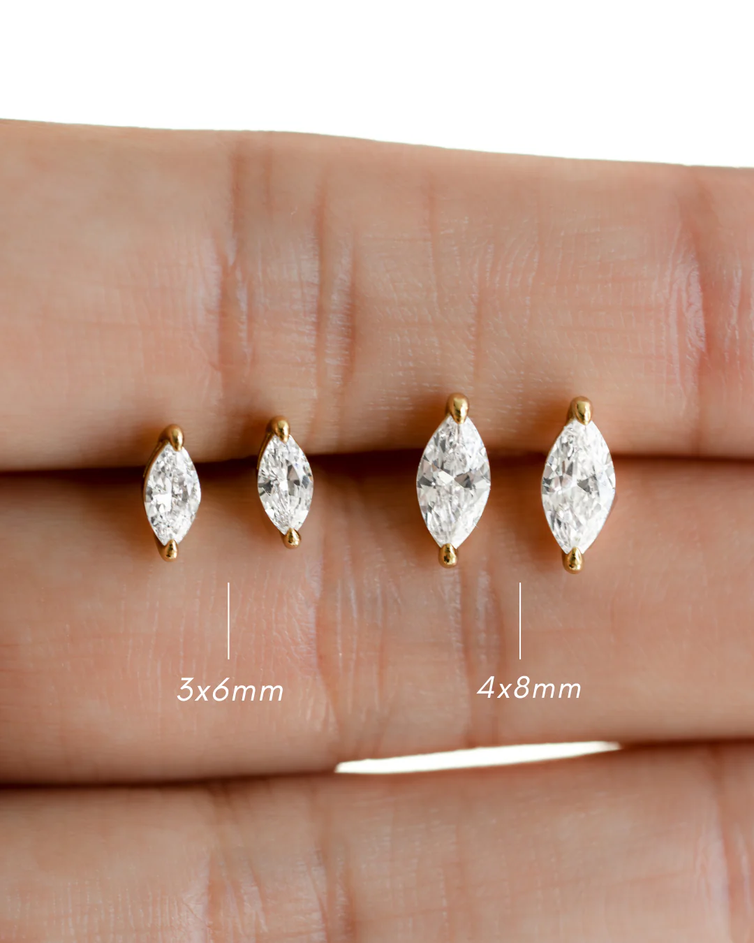 4x8mm Marquise Studs - Image 5