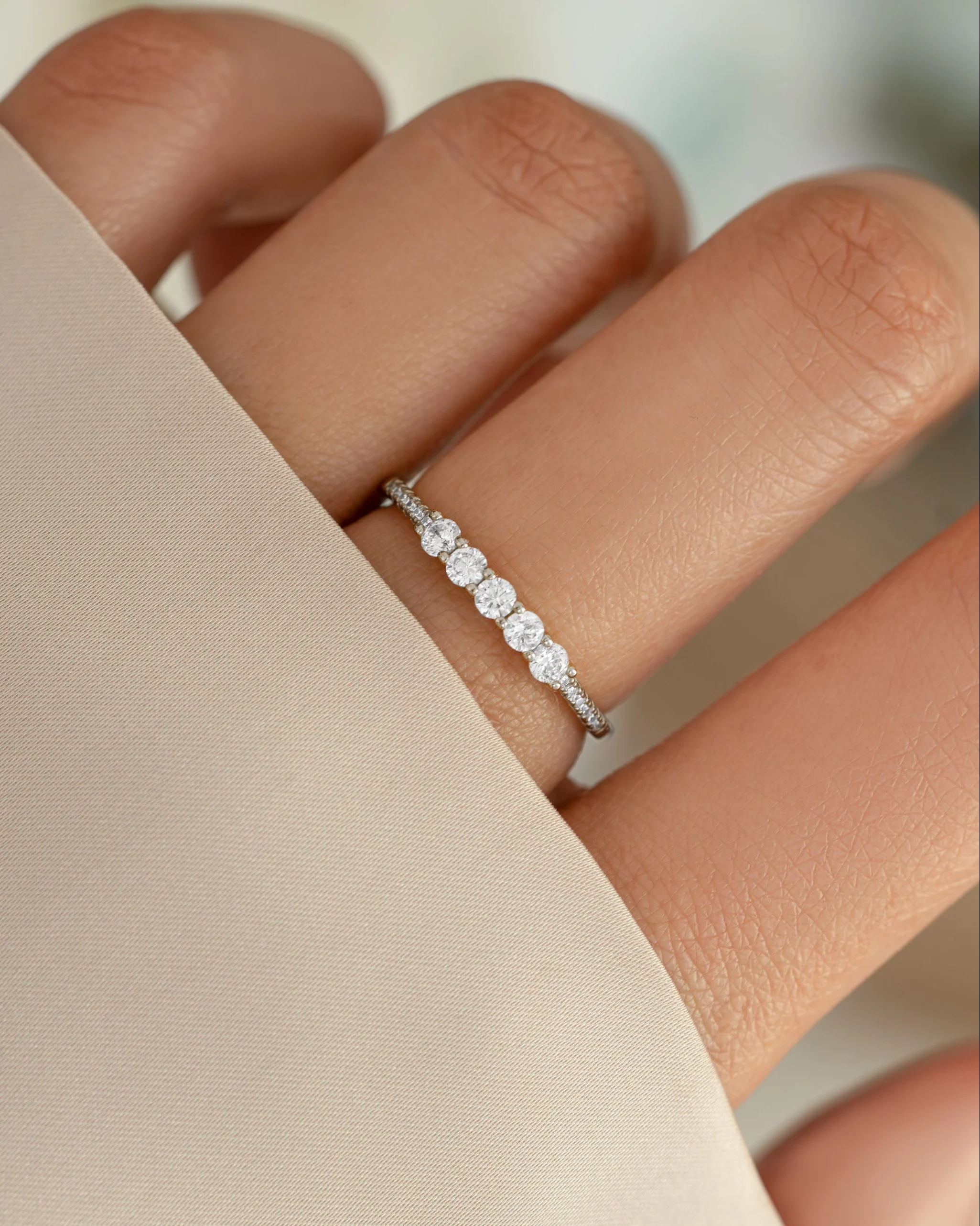 5 Stone CZ Ring - Image 4