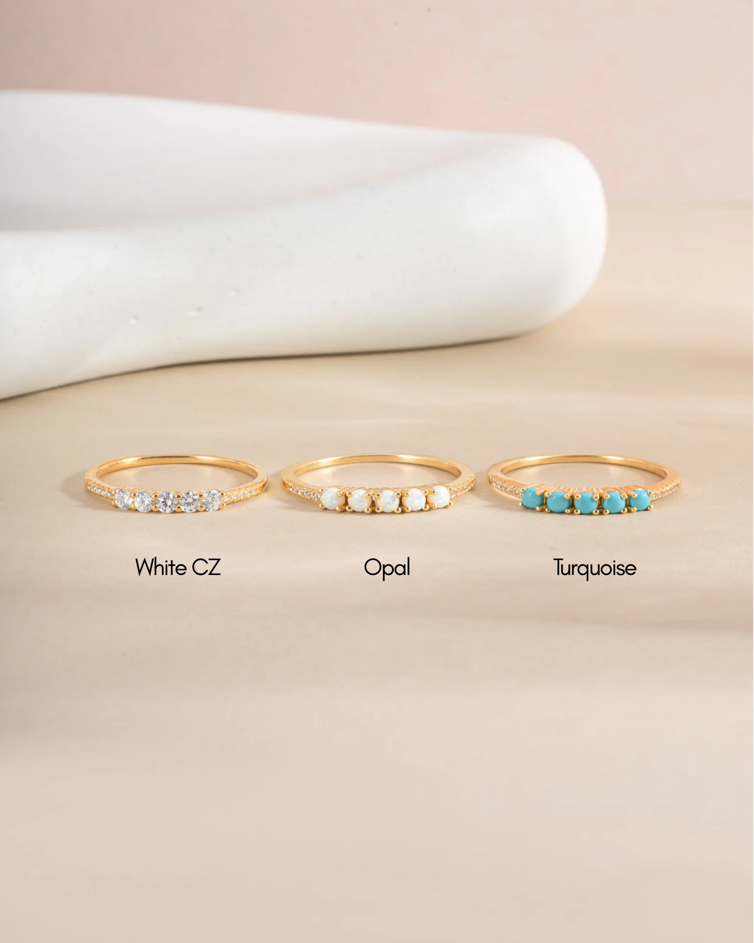 5 Stone Opal Ring - Image 5