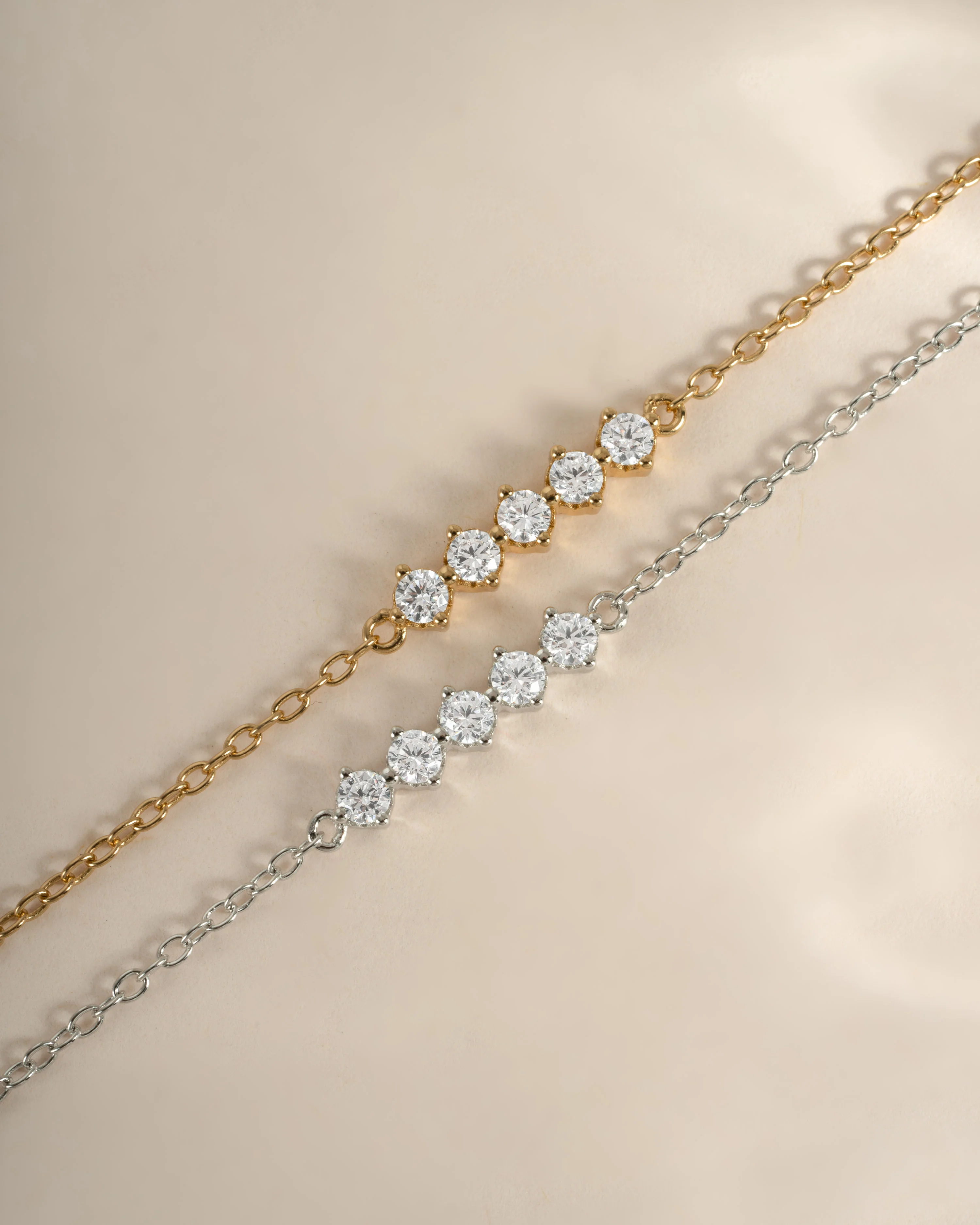 5 Stone Diamond Bracelet - Image 3