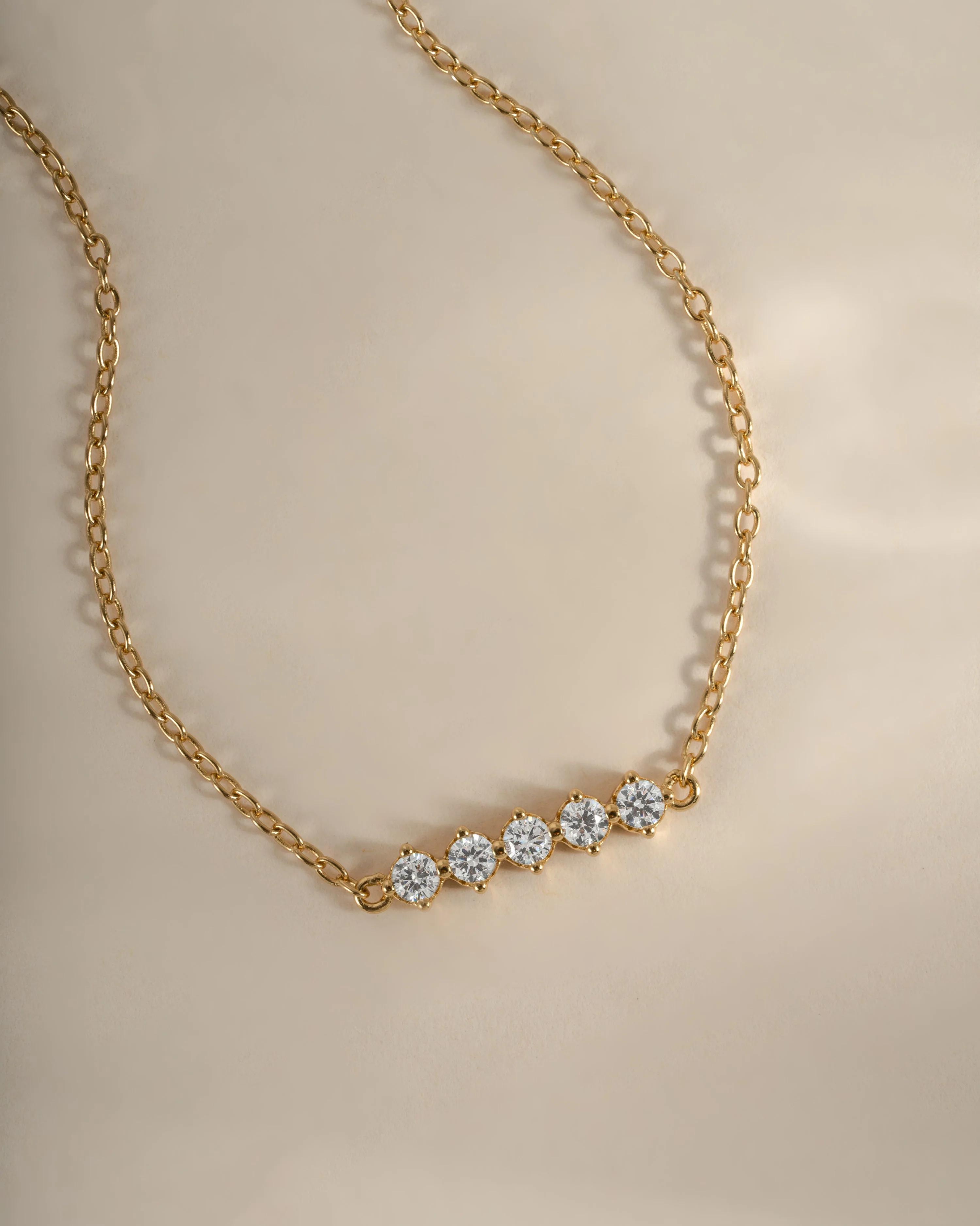 5 Stone Diamond Bracelet - Image 5