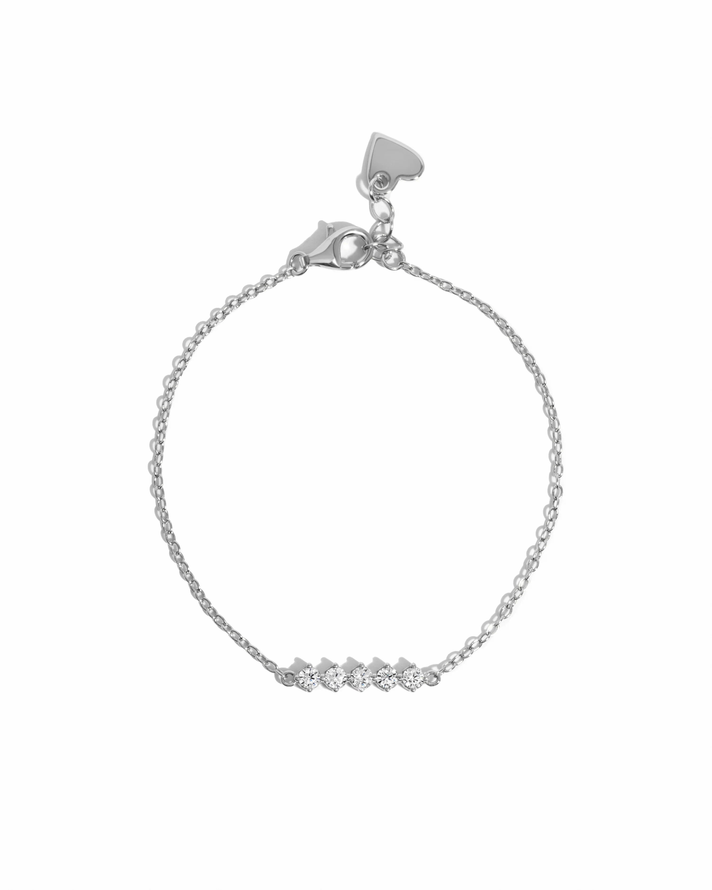 5 Stone Diamond Bracelet - Image 9