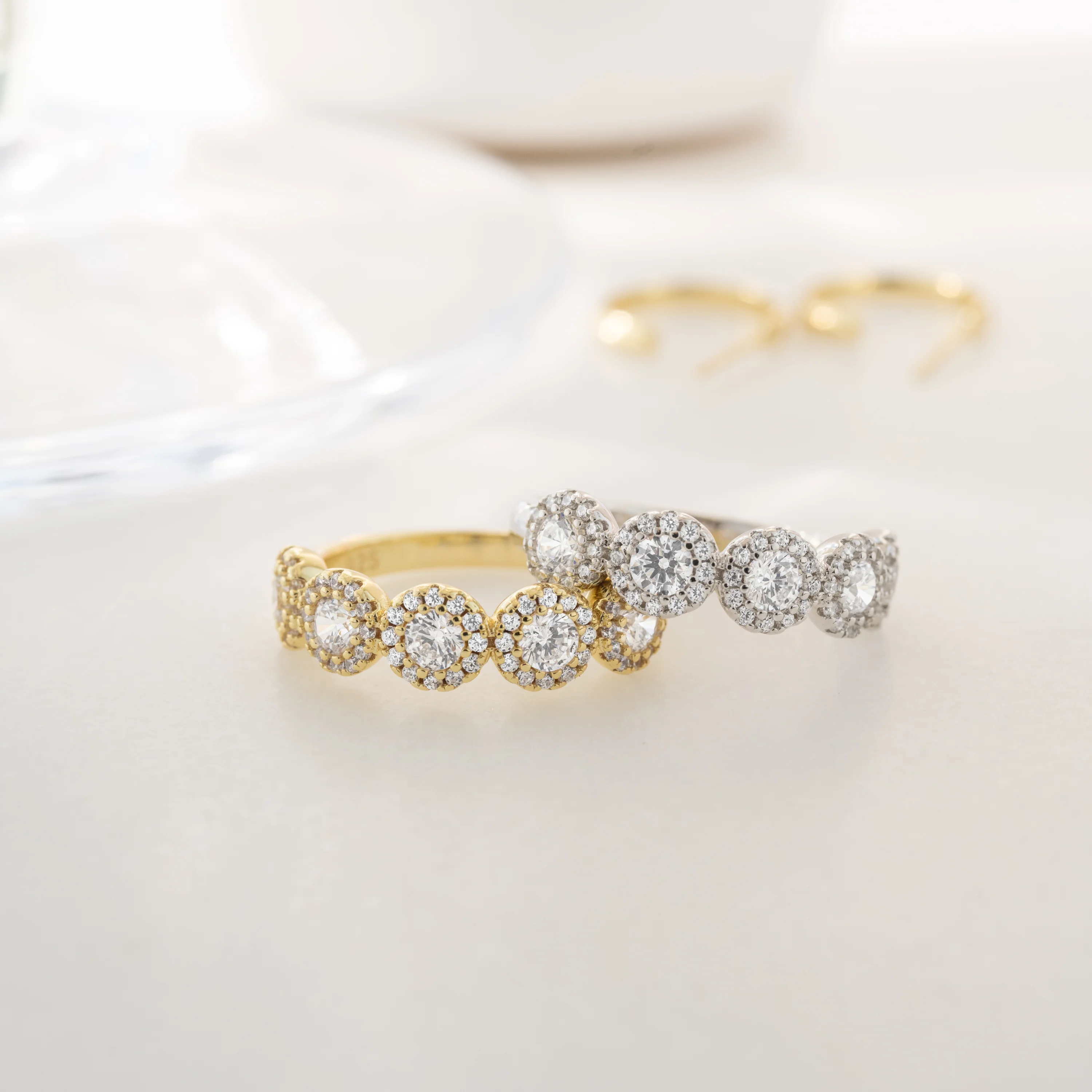 5 Stone Halo Ring - Image 5