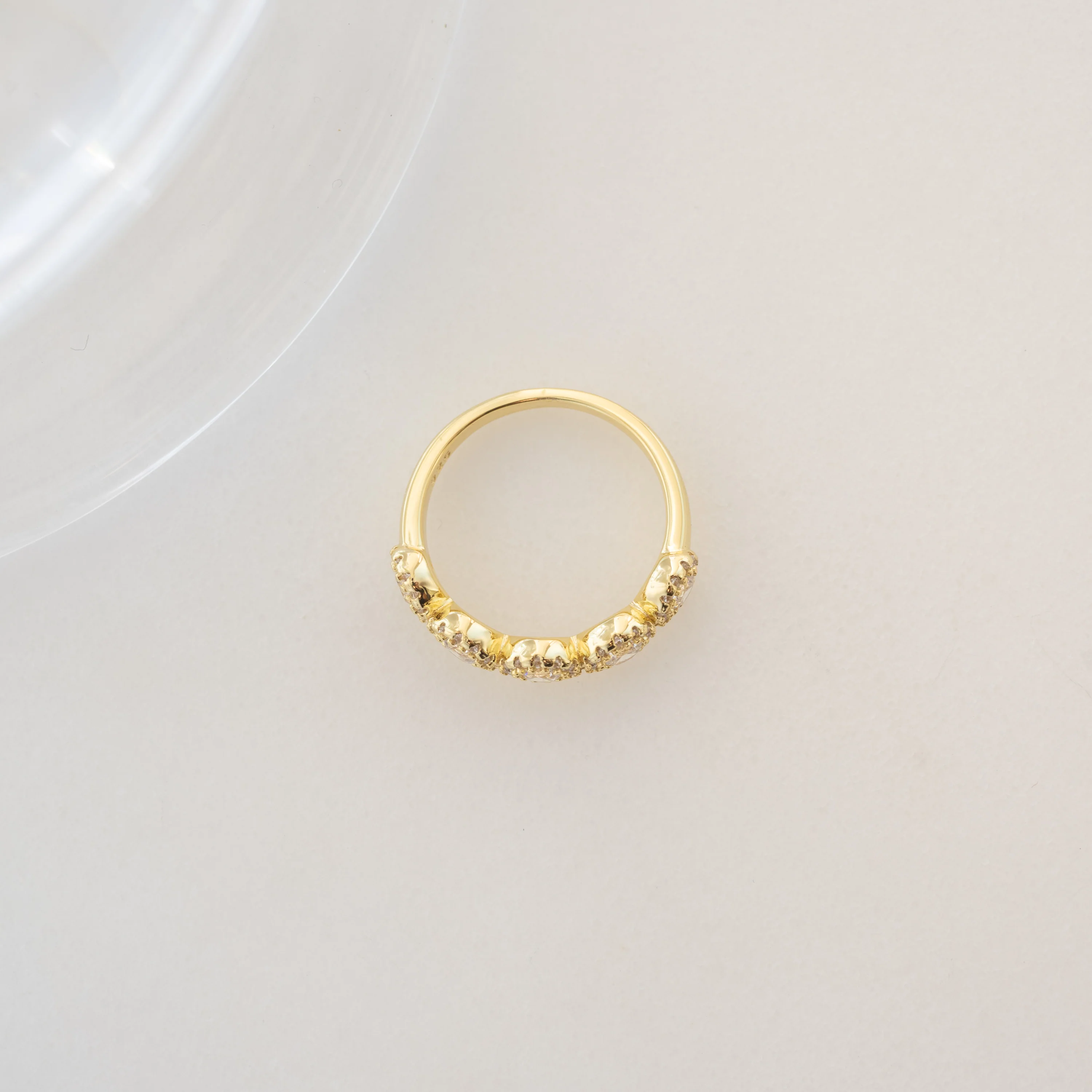 5 Stone Halo Ring - Image 8
