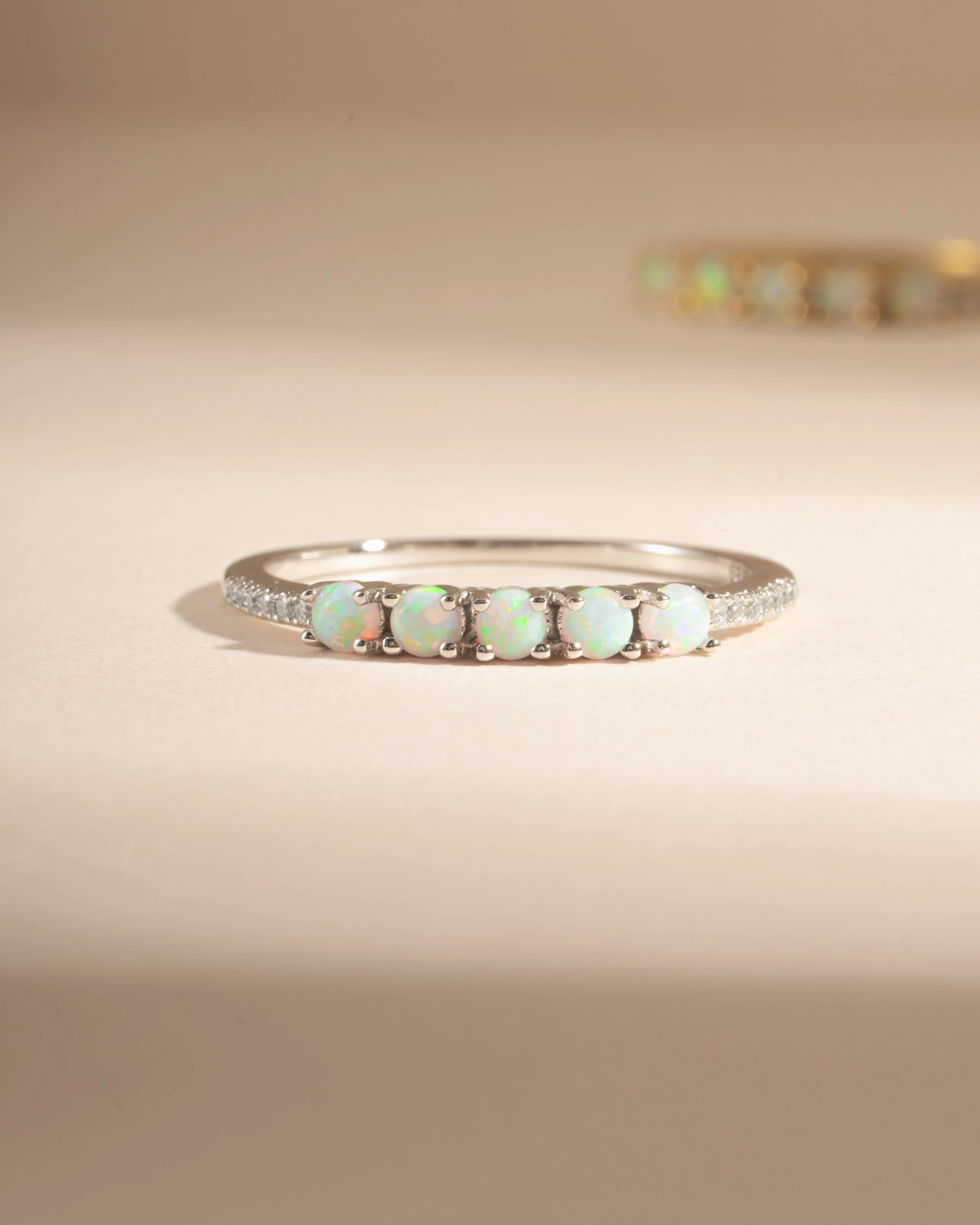 5 Stone Opal Ring - Image 9