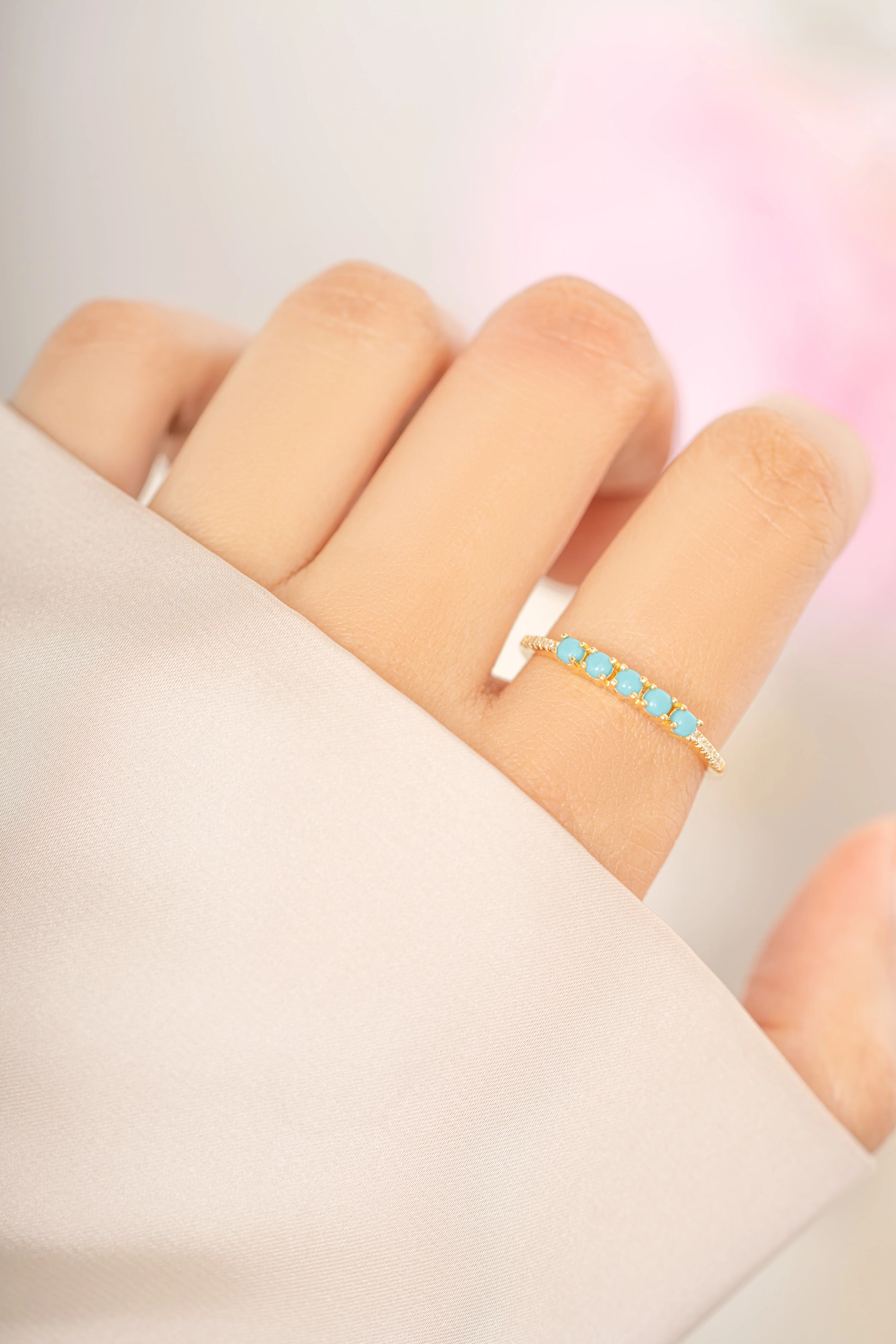 5 Stone Turquoise Ring - Image 2