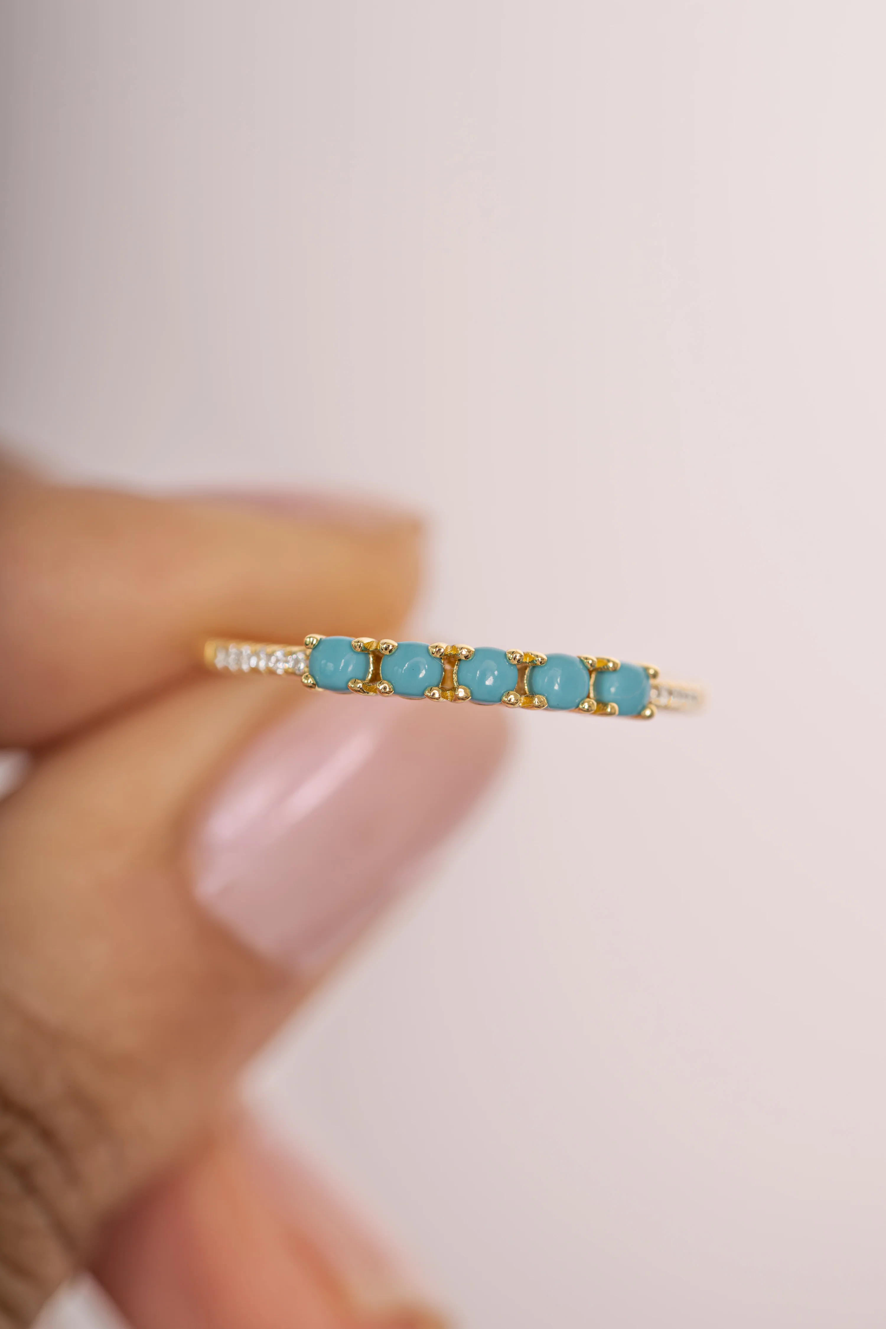 5 Stone Turquoise Ring - Image 6