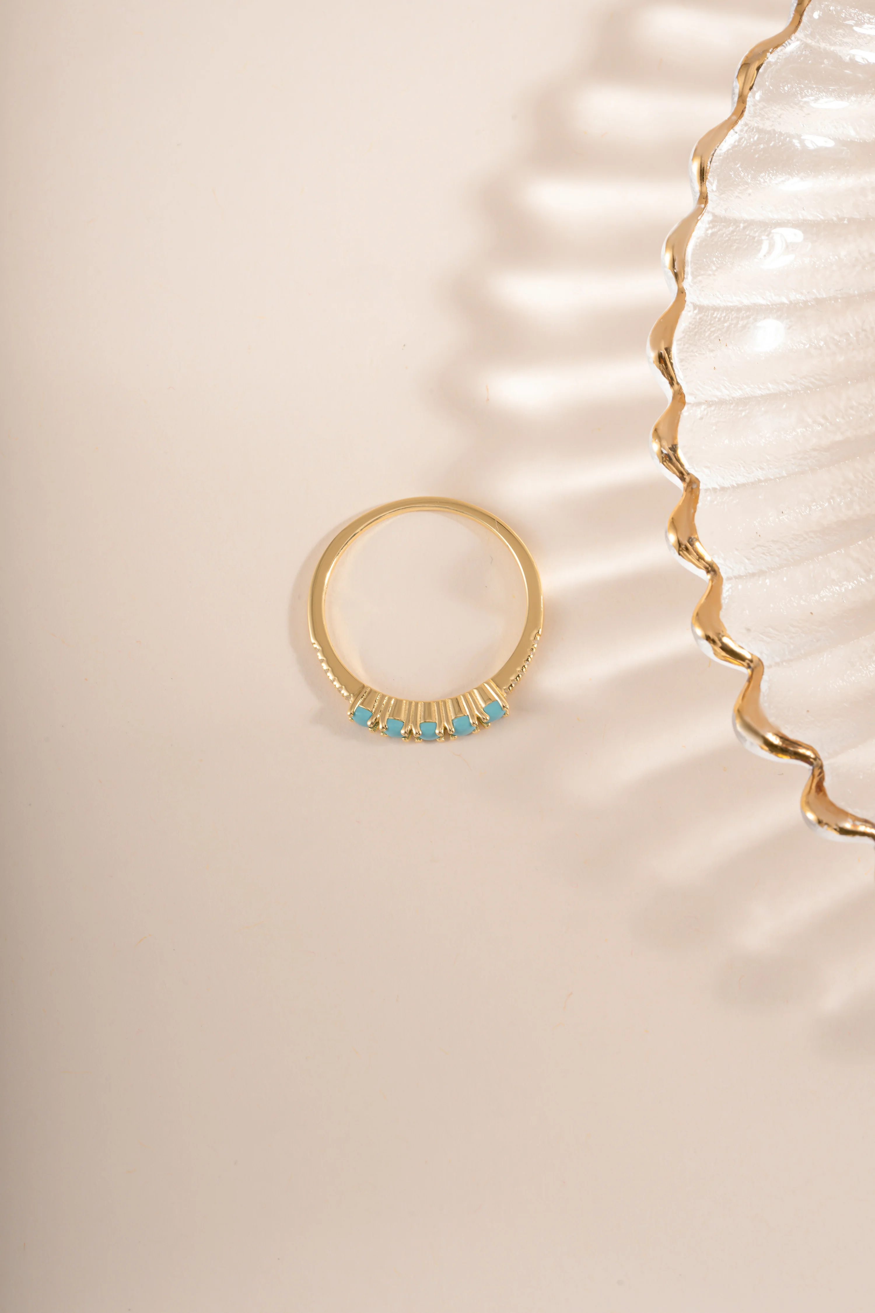 5 Stone Turquoise Ring - Image 7