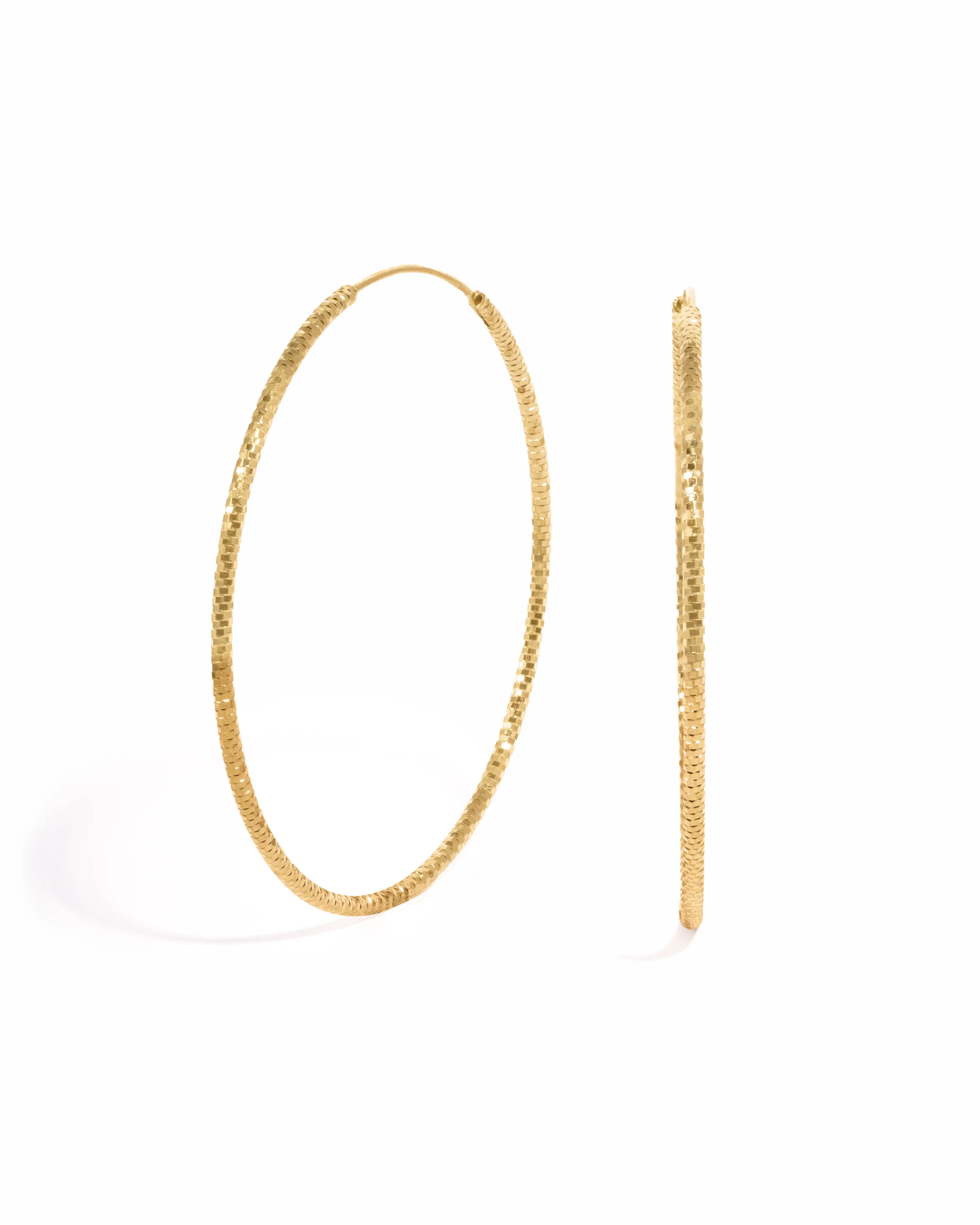 53mm Diamond Cut Hoops