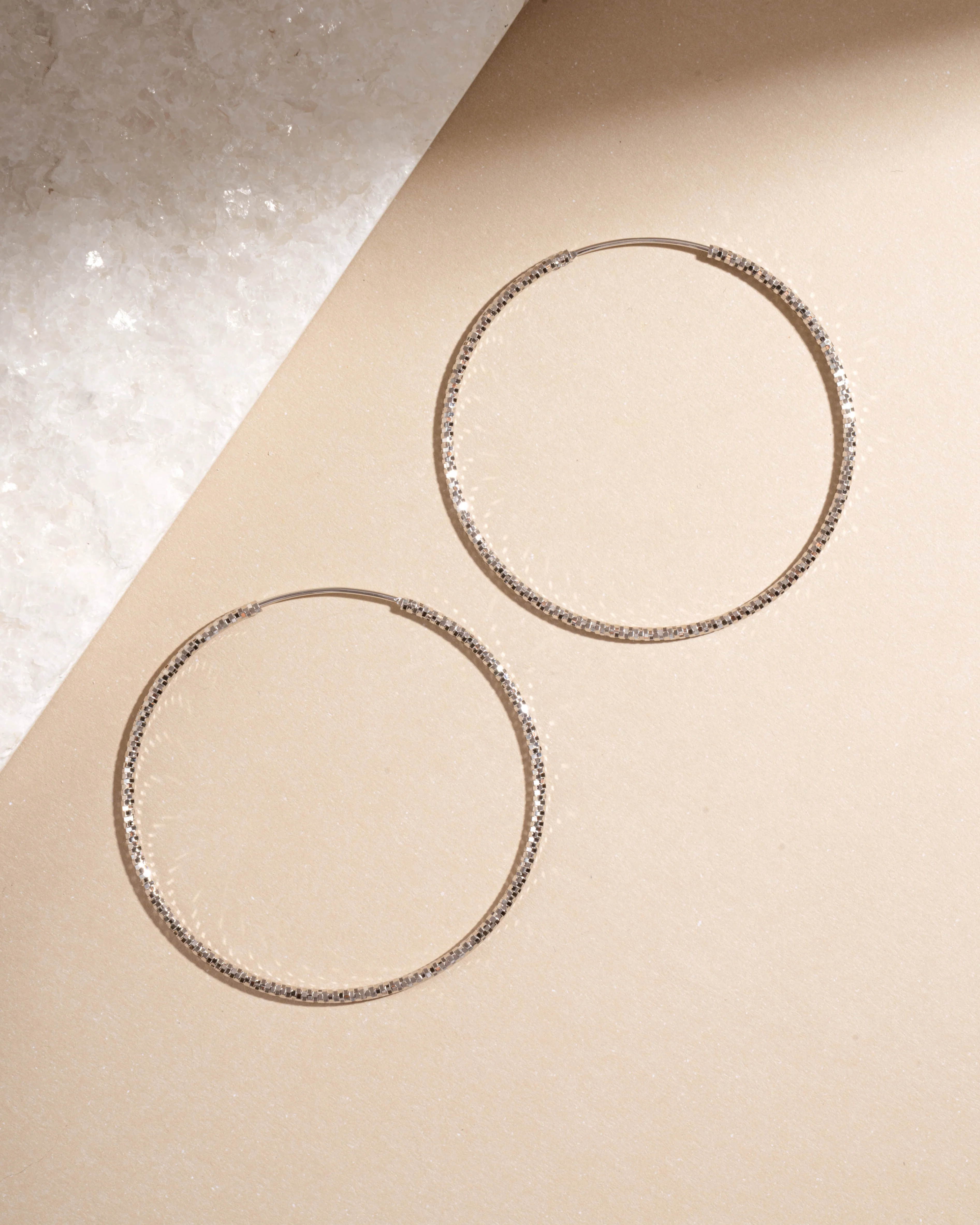 53mm Diamond Cut Hoops - Image 6