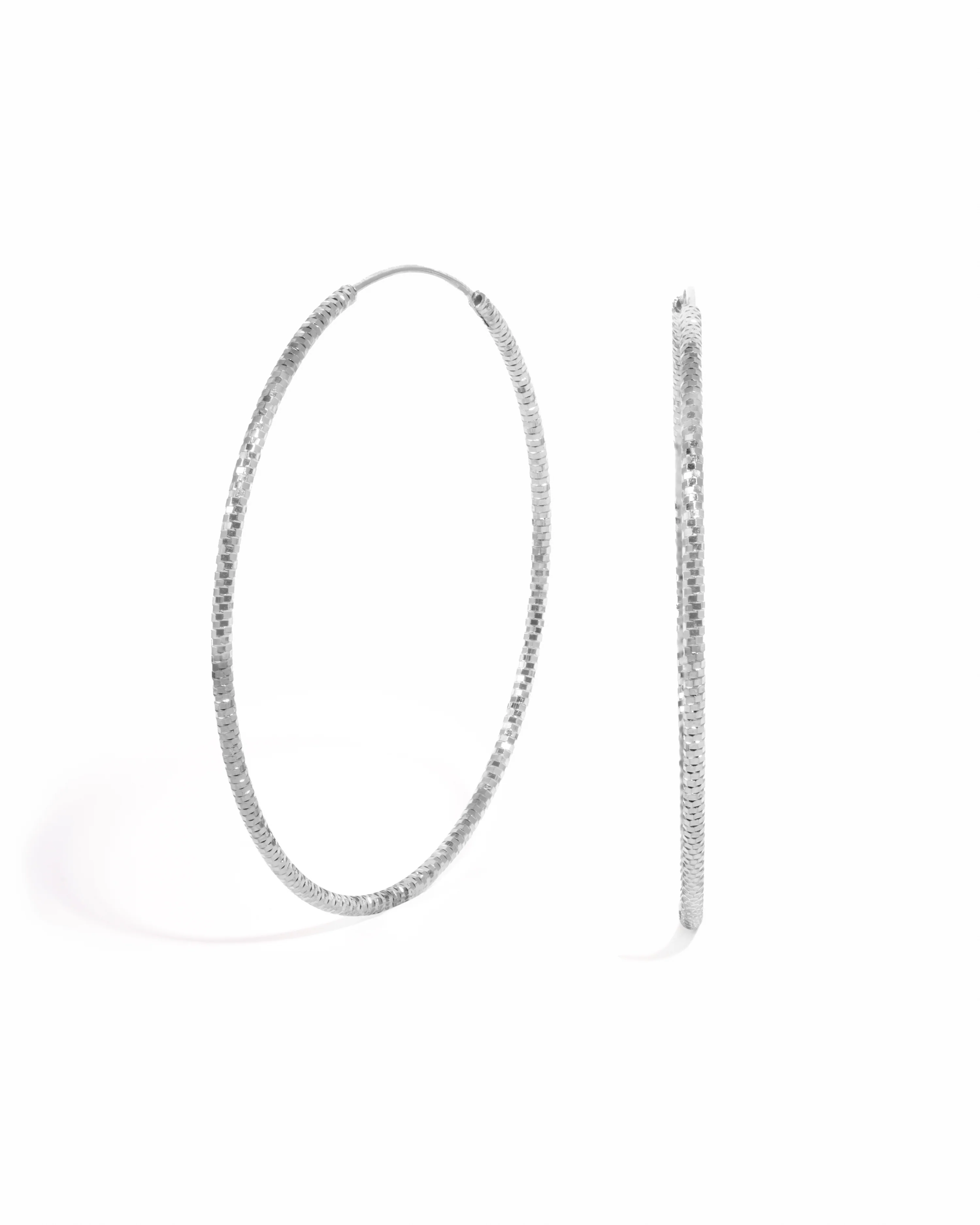 53mm Diamond Cut Hoops - Image 7