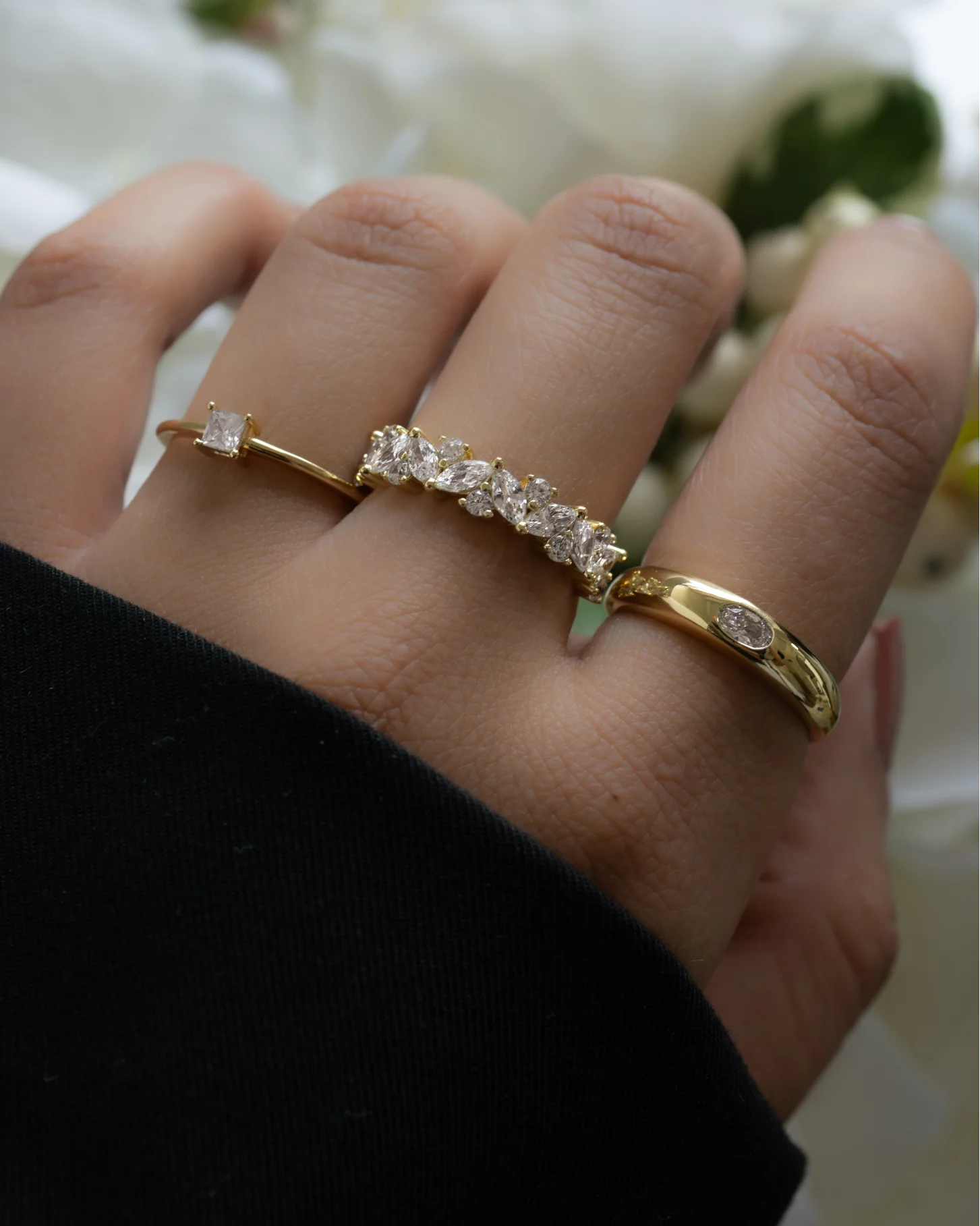 5mm Multi Stone Ring - Image 7