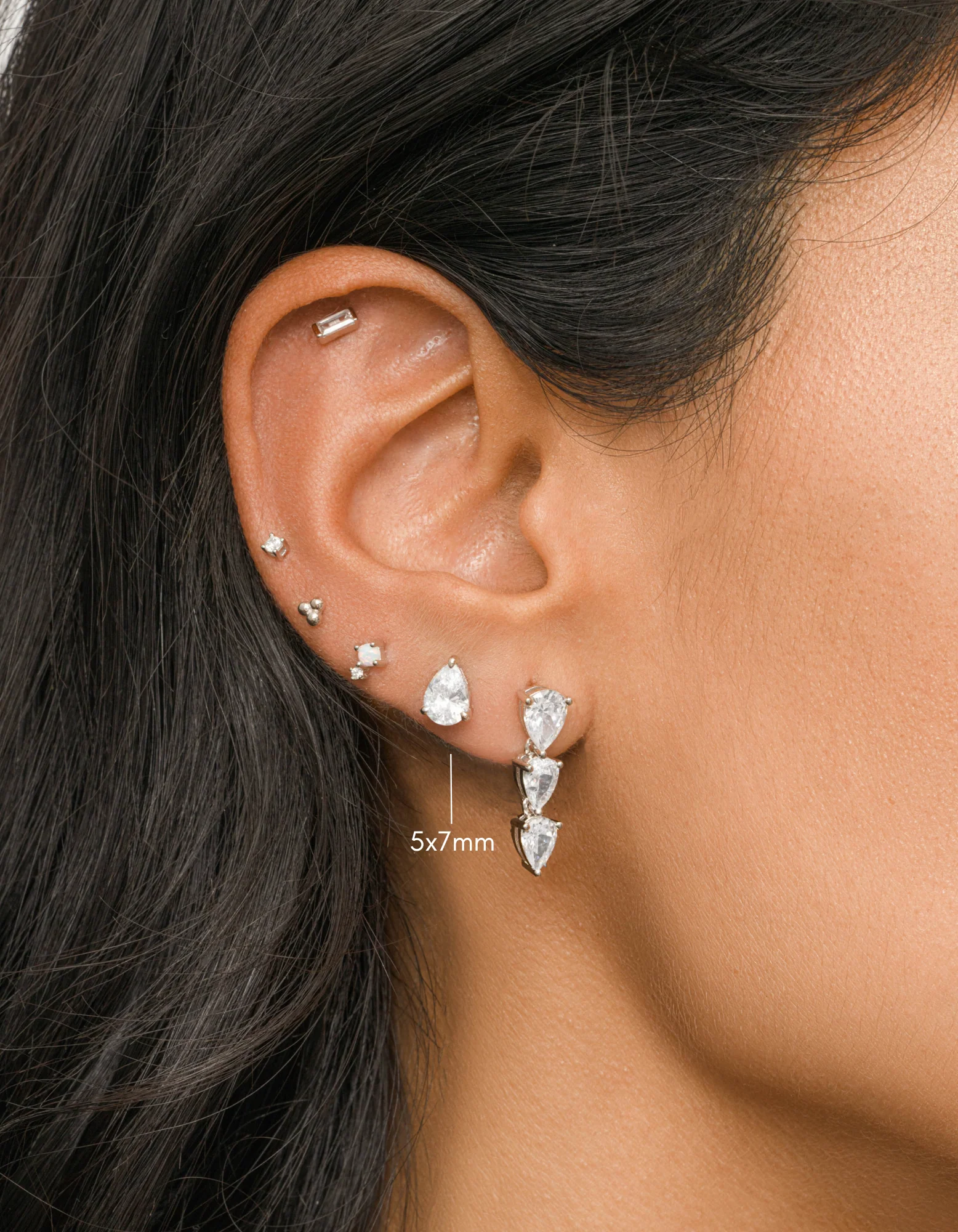 5x7mm Pear Studs - Image 5