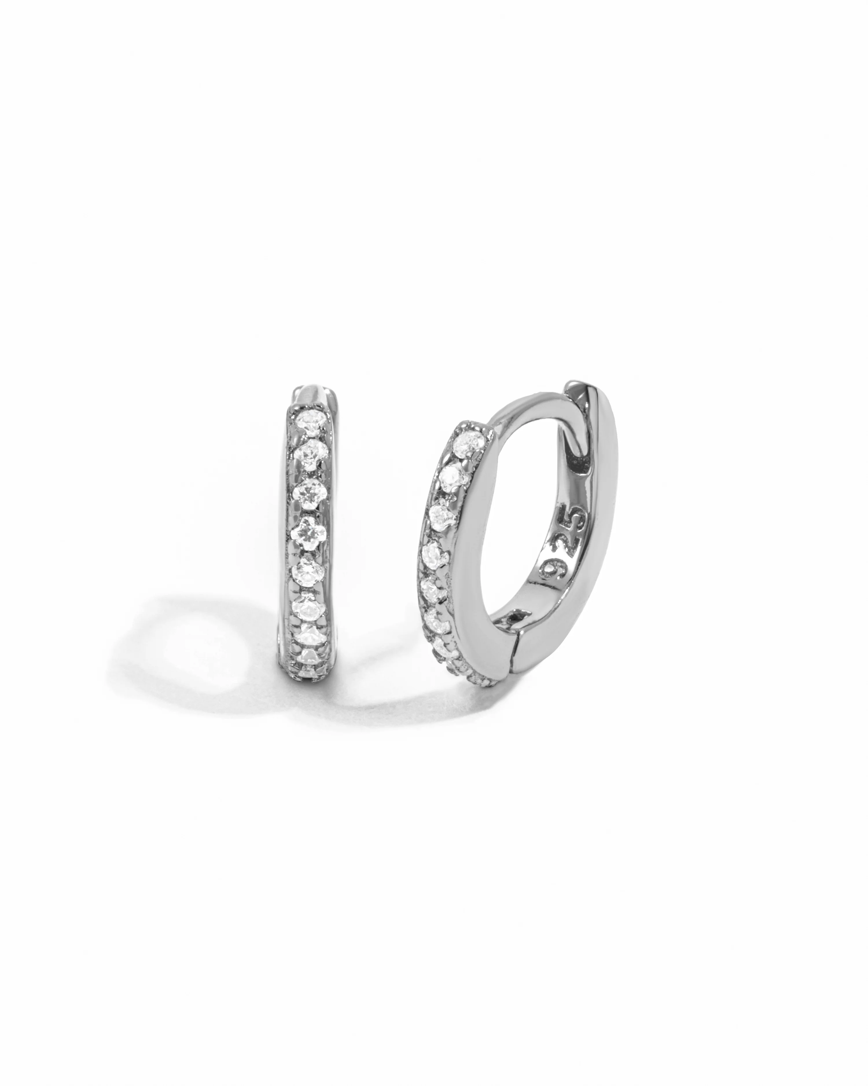 6mm CZ Huggie Hoops - Image 3