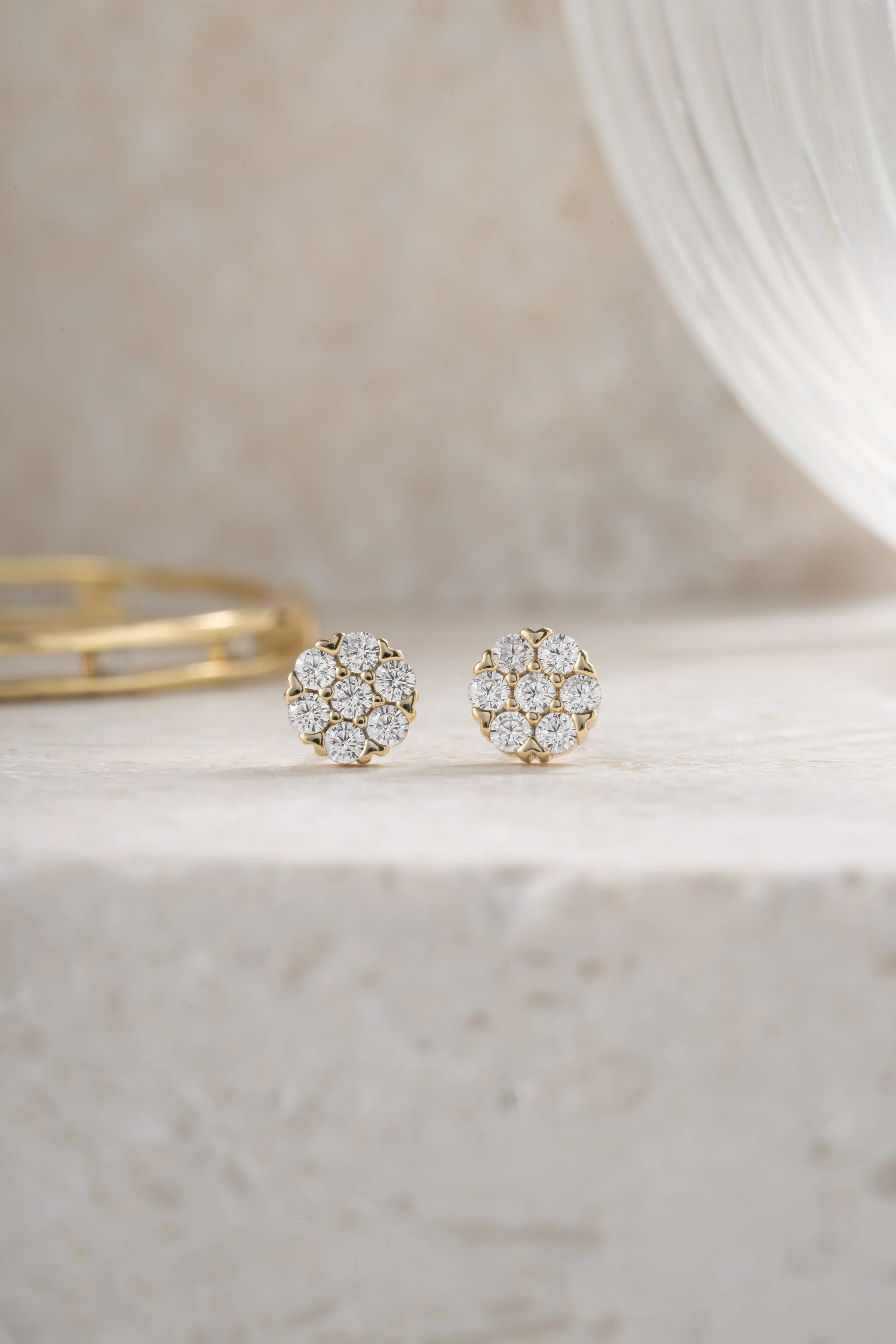 6mm Diamond Cluster Studs - Image 5