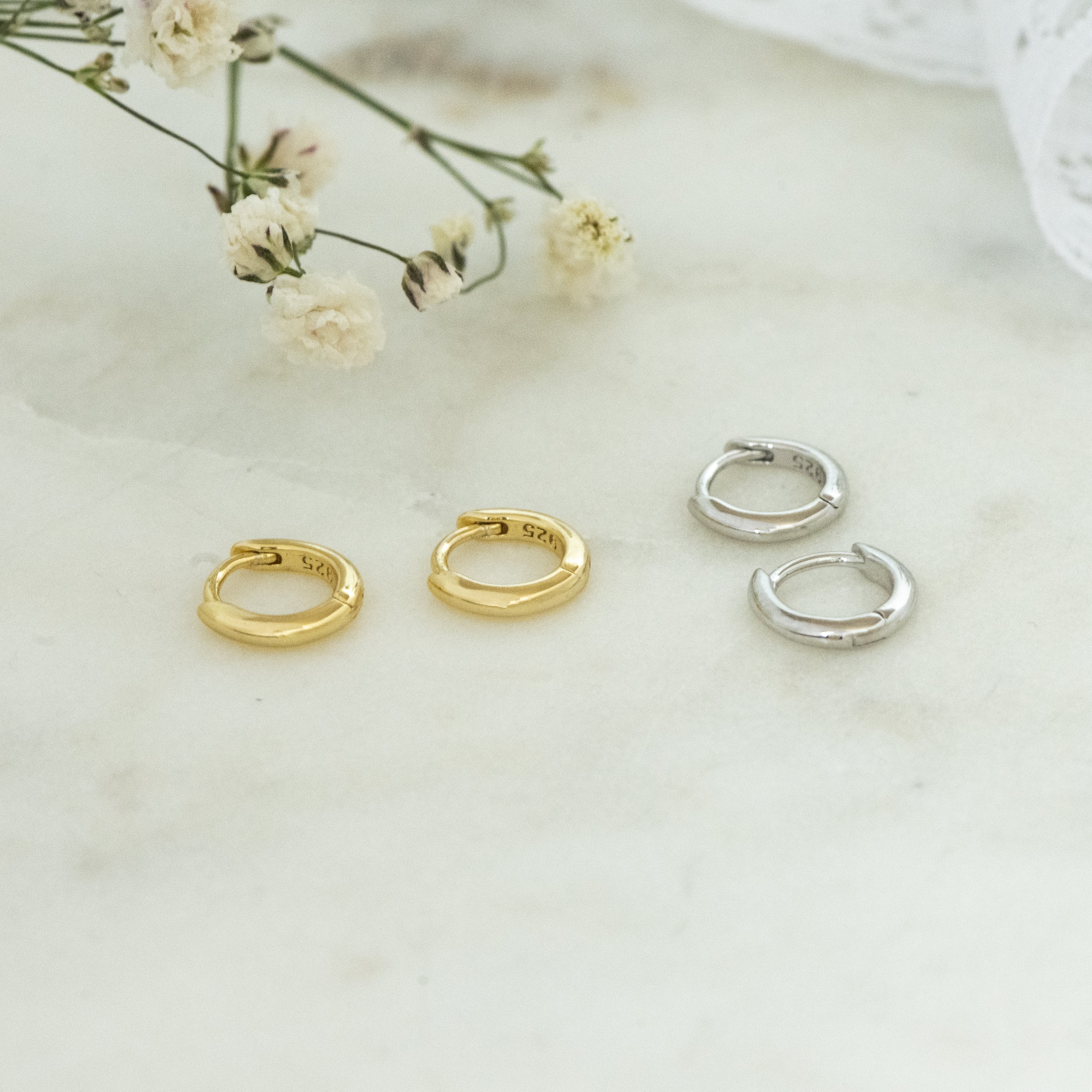 6mm Plain Huggie Hoops - Image 7