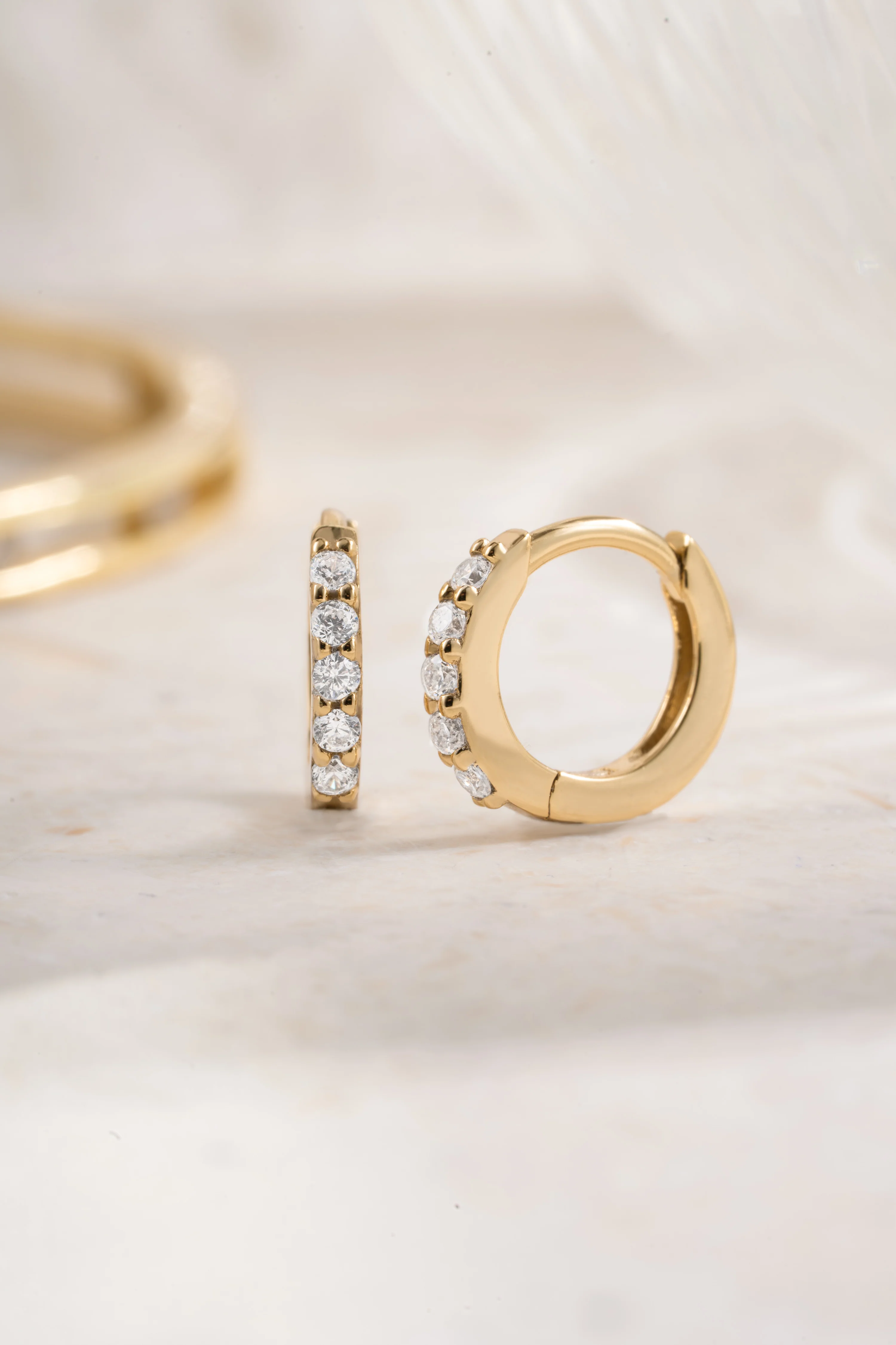 7mm Diamond Huggies (Multiple Sizes Available) - Image 11