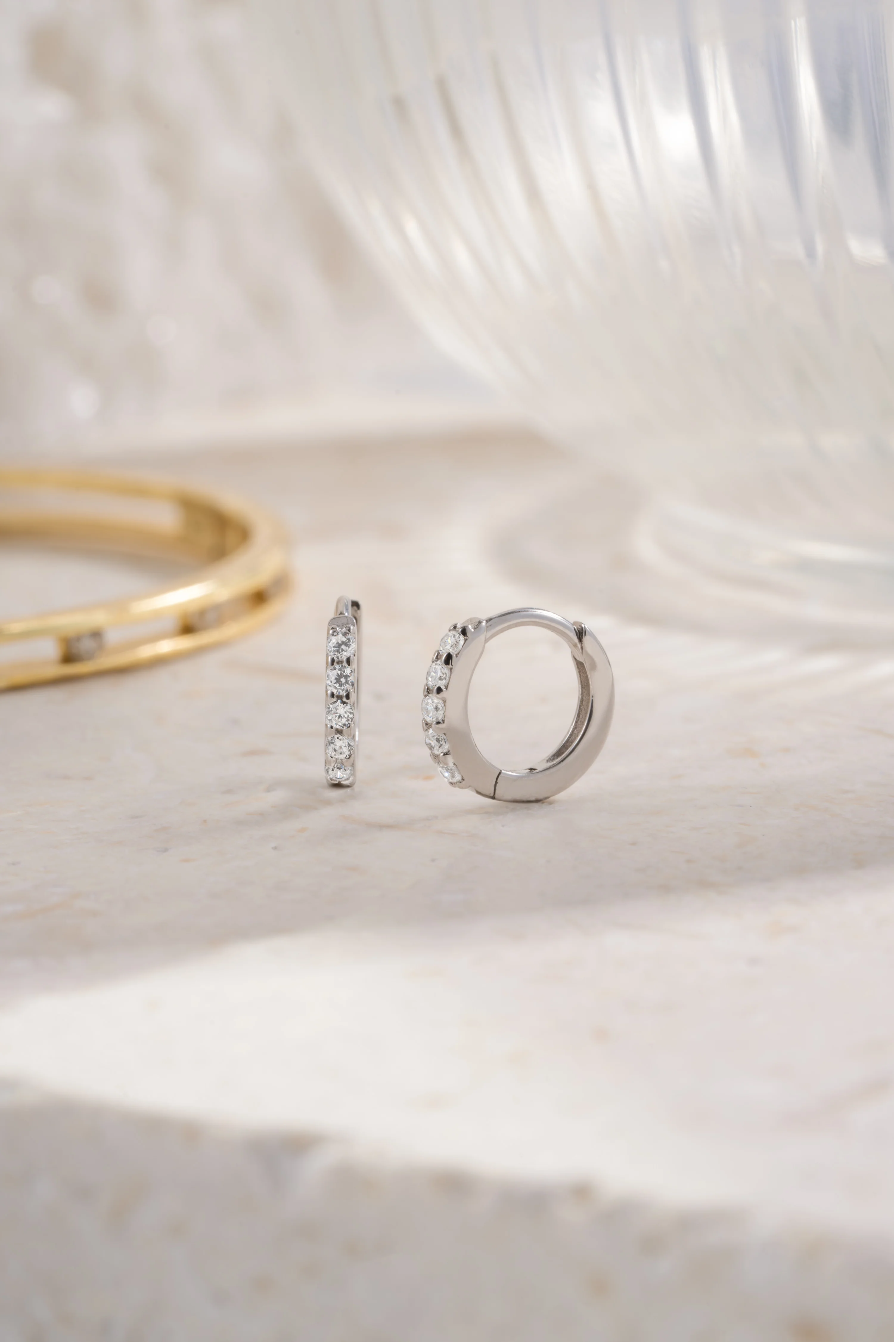 7mm Diamond Huggies (Multiple Sizes Available) - Image 5
