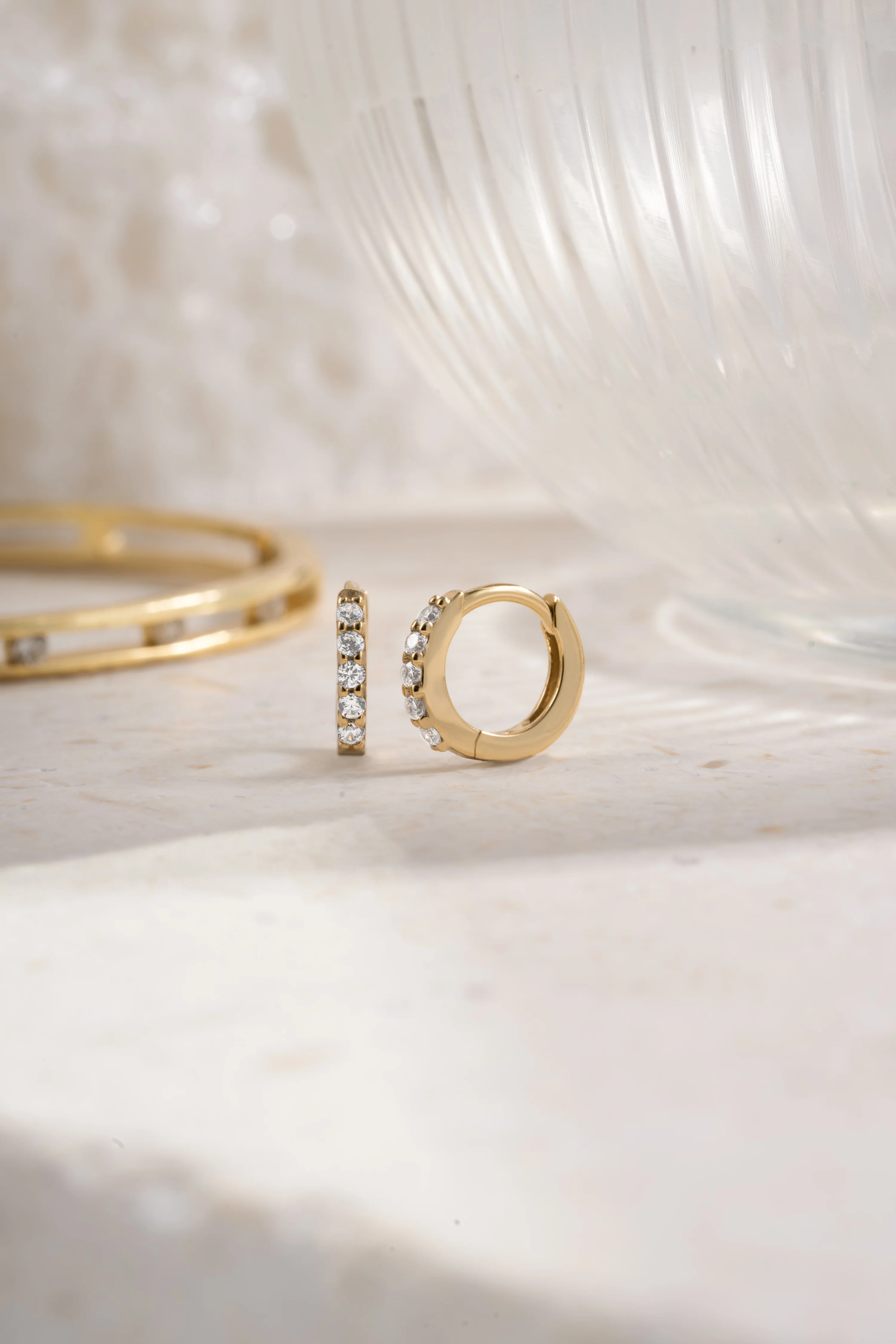 7mm Diamond Huggies (Multiple Sizes Available) - Image 6