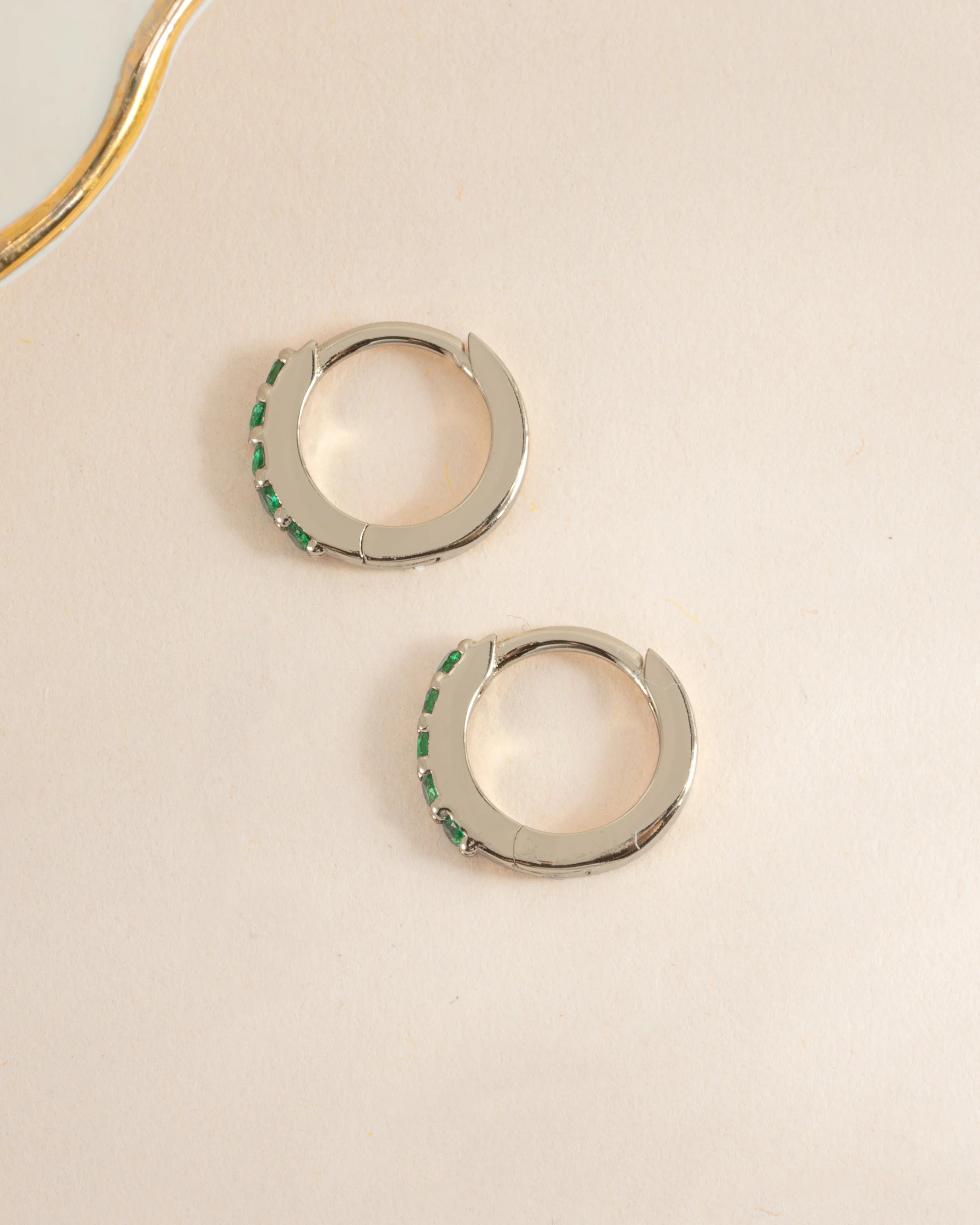 7mm Emerald Huggies - Image 7