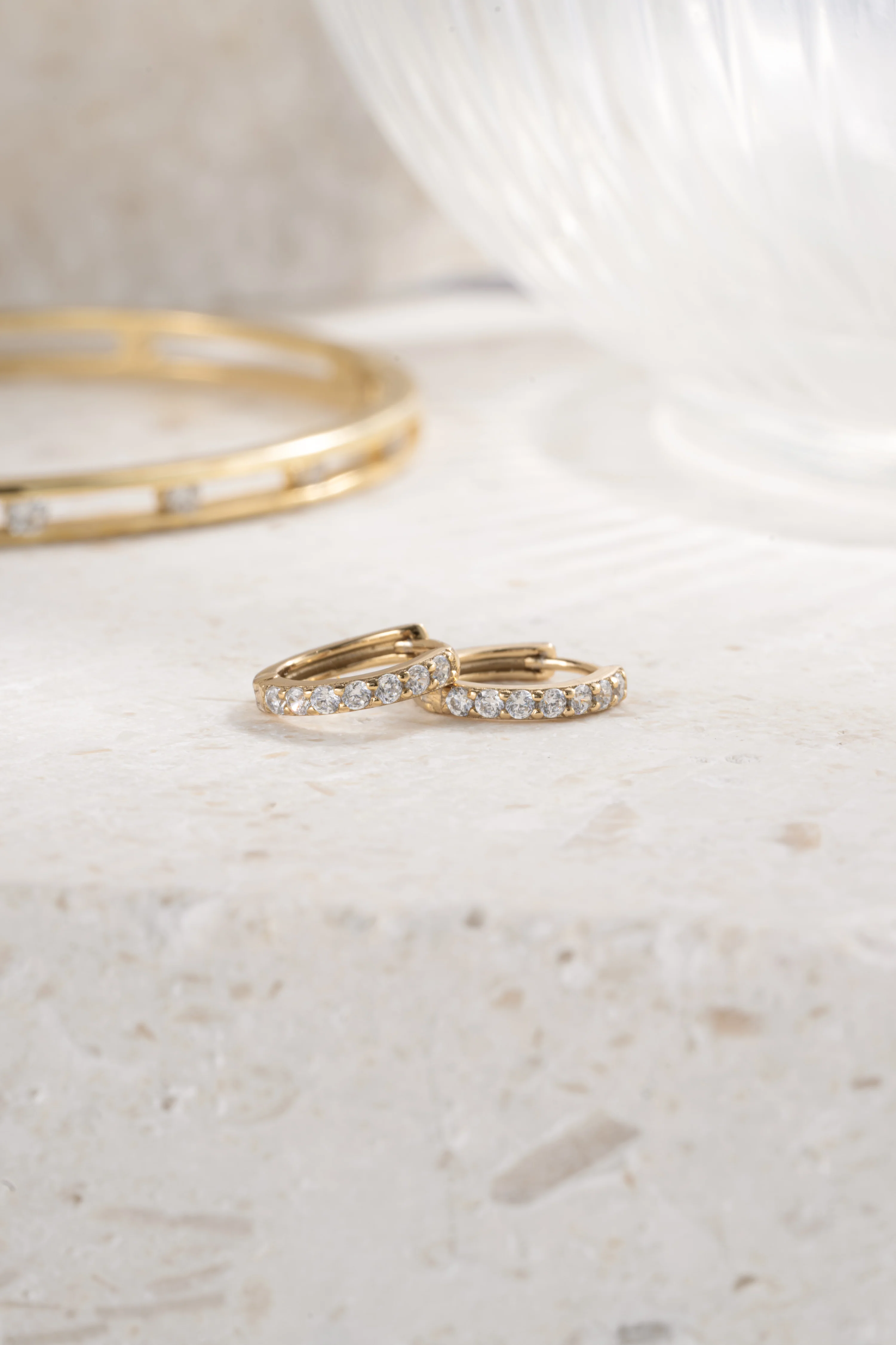 8mm Diamond Huggies (Multiple Sizes Available) - Image 7