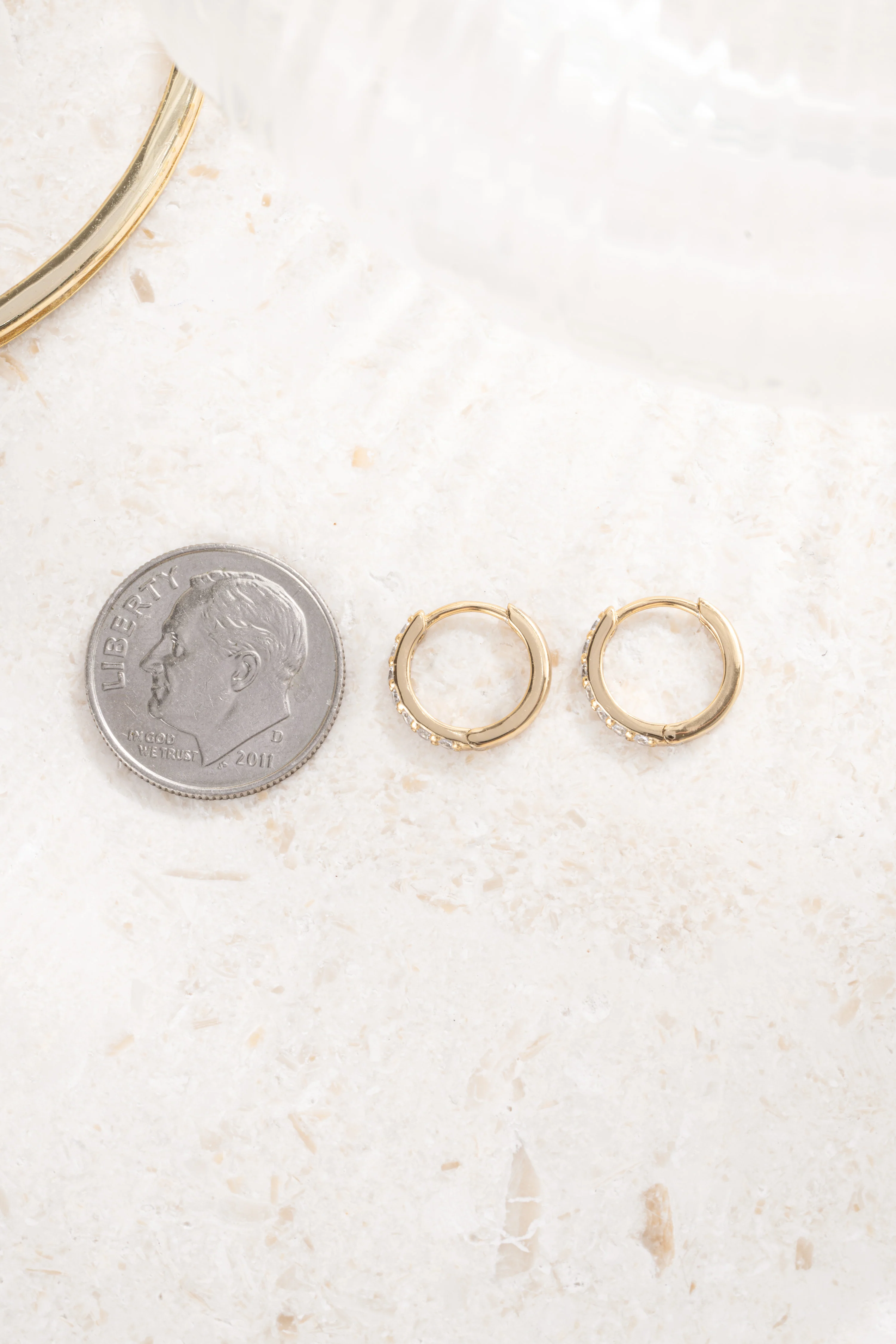 8mm Diamond Huggies (Multiple Sizes Available) - Image 9