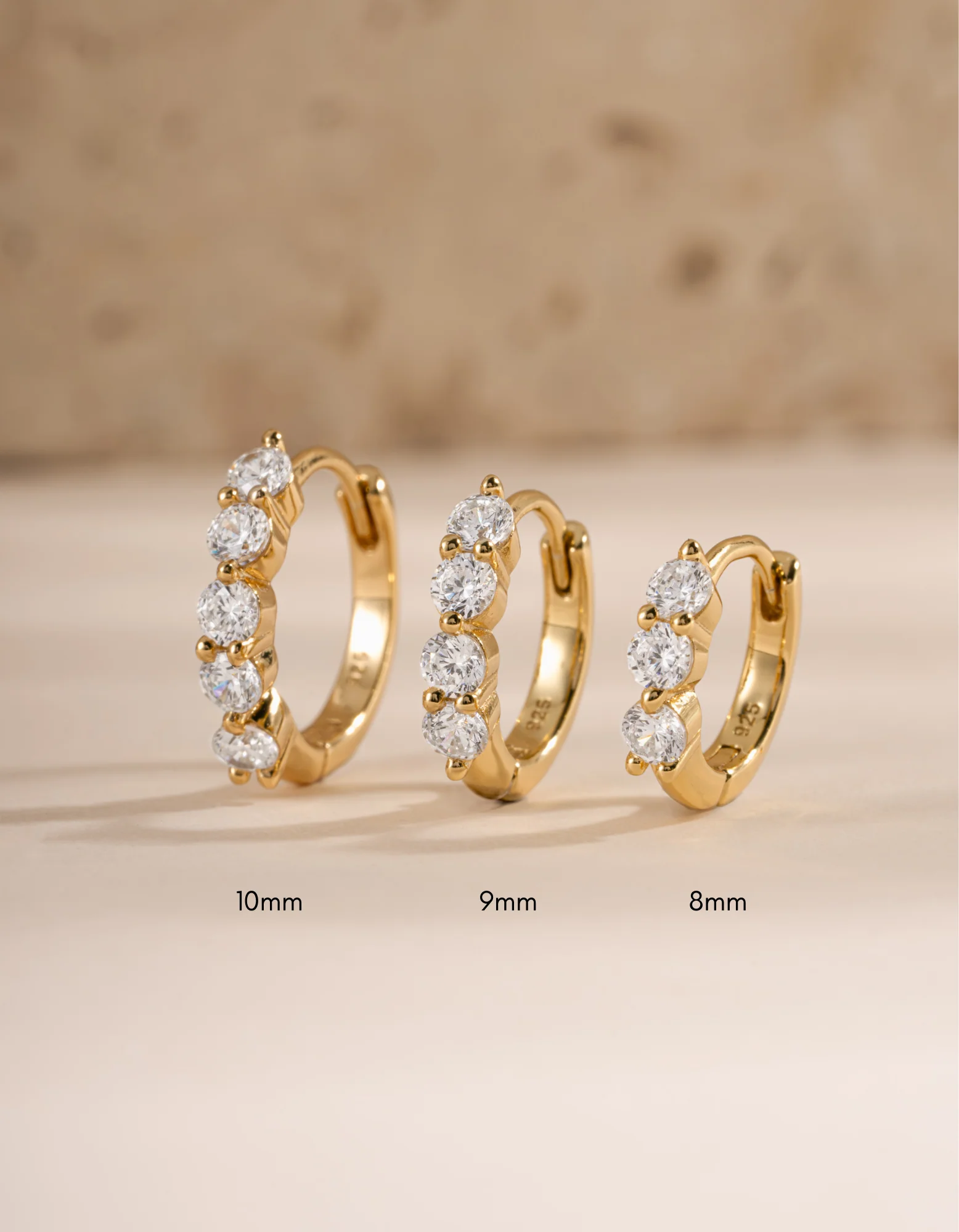 10mm Stacy Hoop Earrings - Image 4