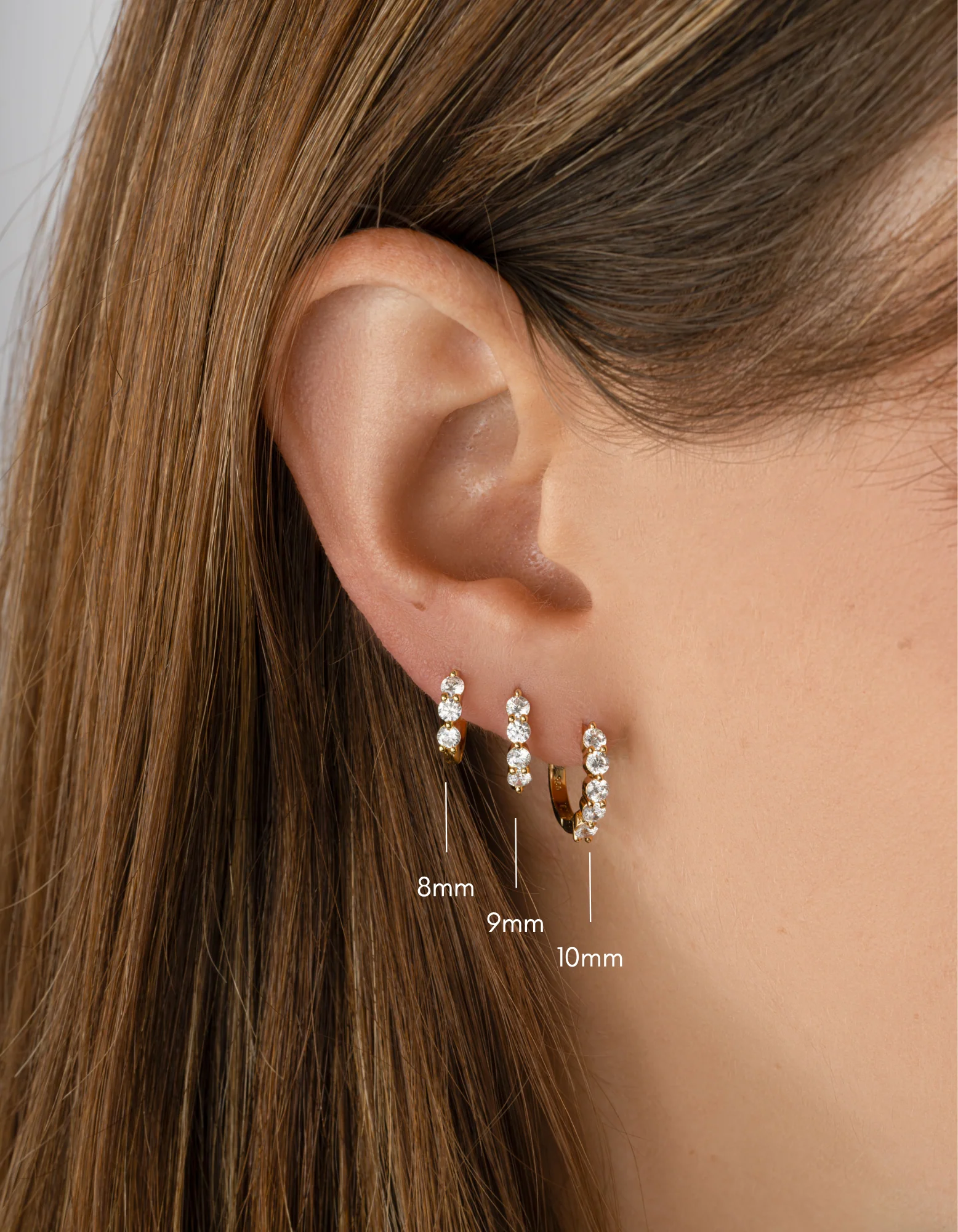 8mm Stacy Hoop Earrings - Image 6