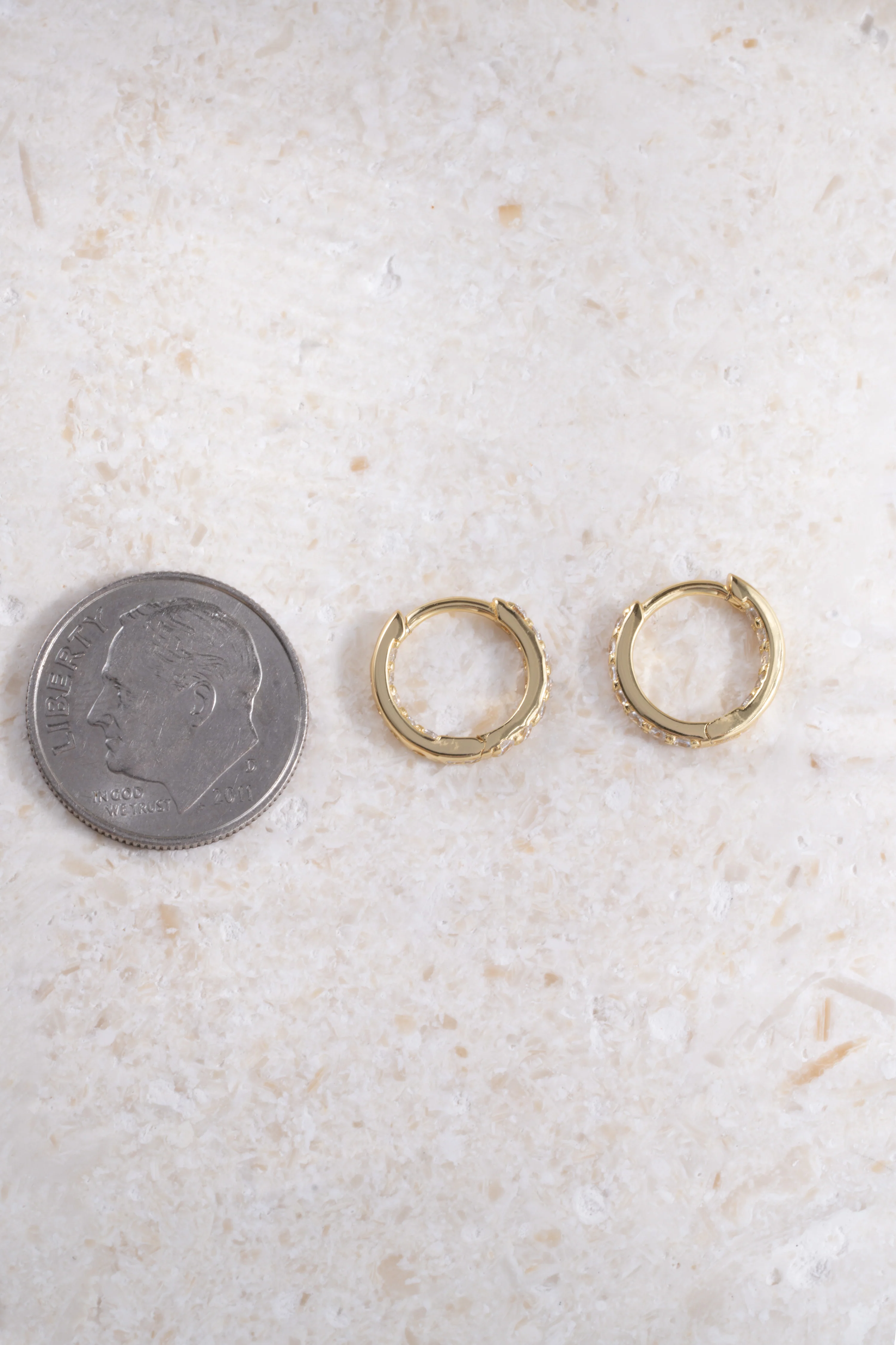 9mm In & Out Studded Huggies - Image 7