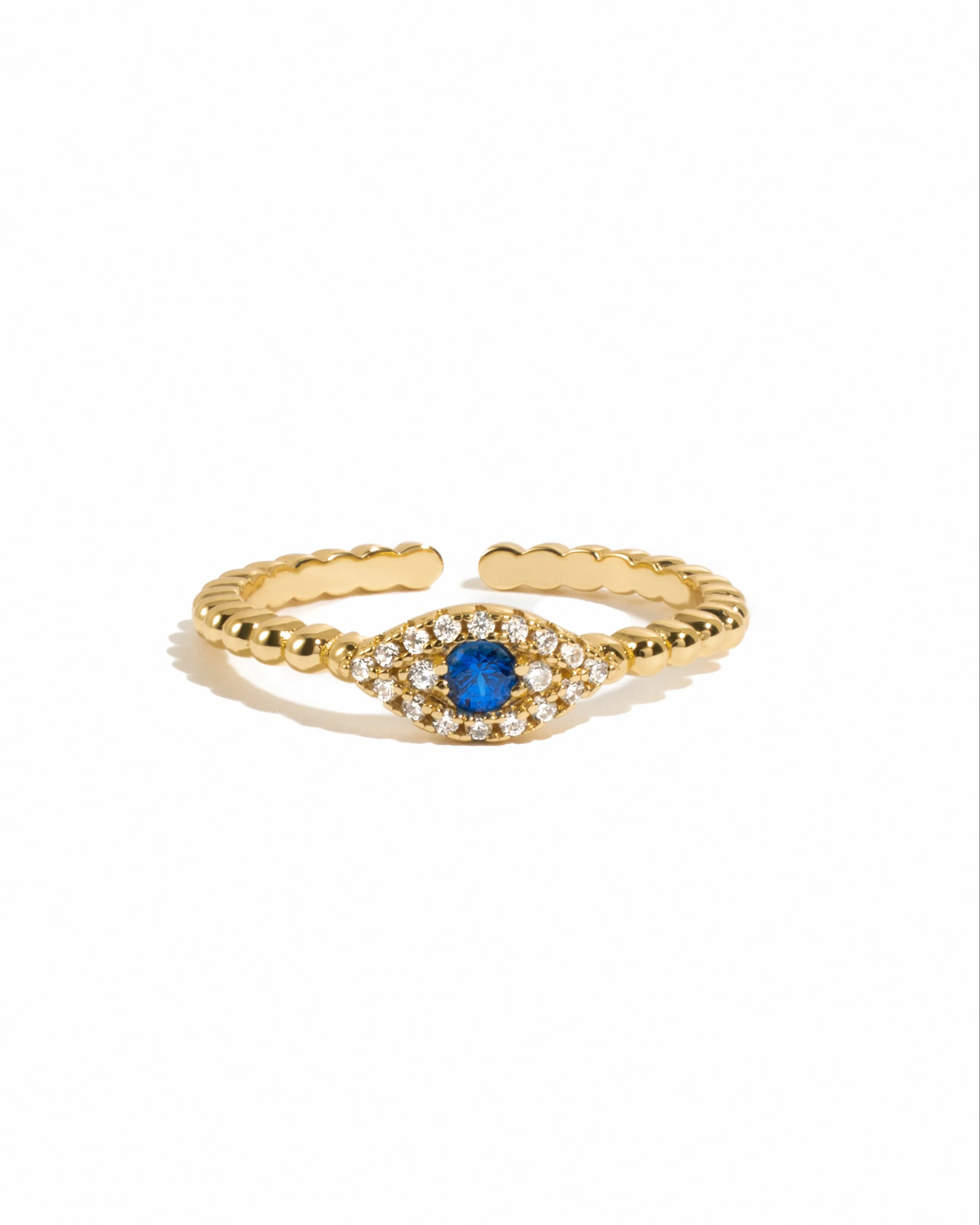 Adjustable Evil Eye Ring