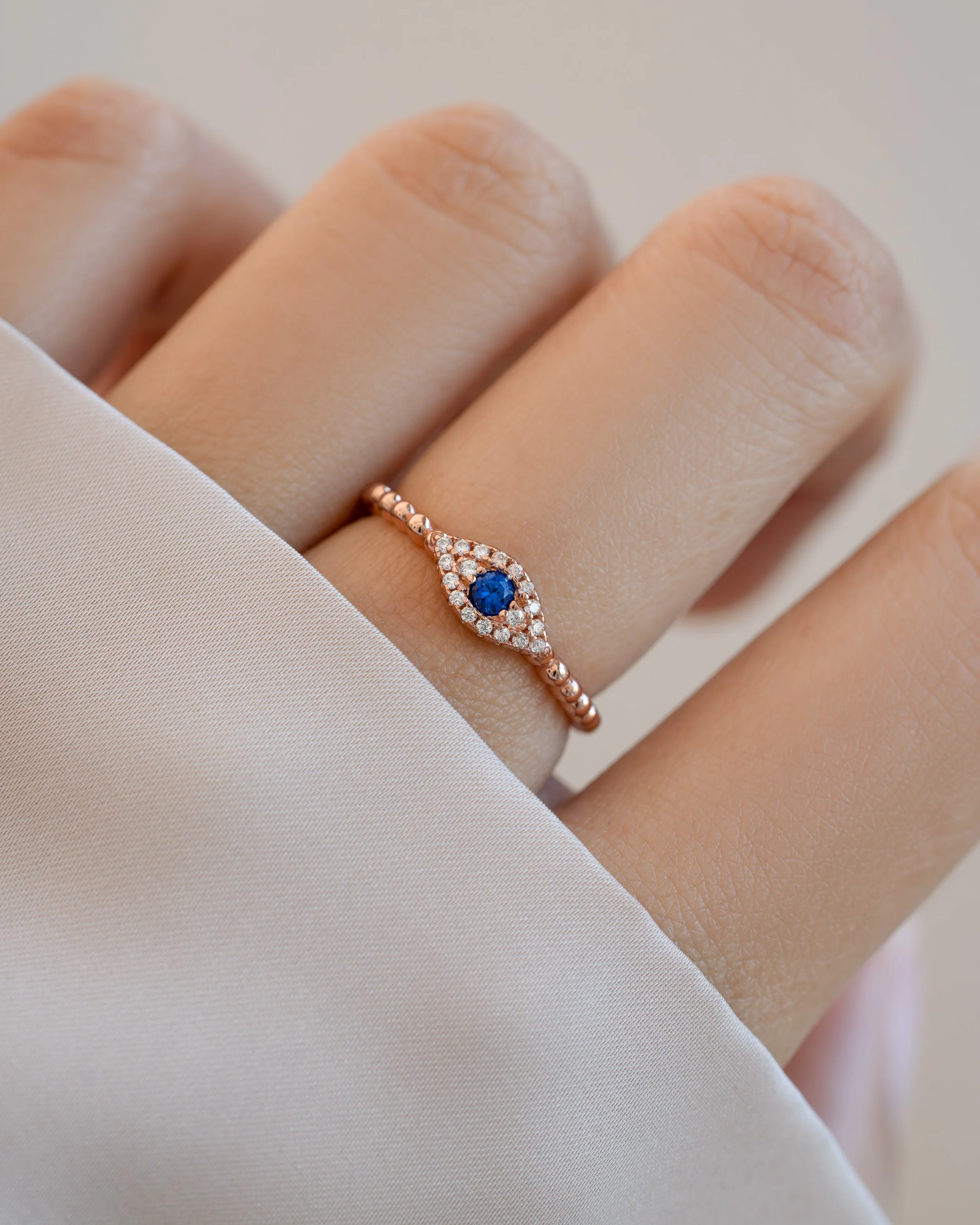 Adjustable Evil Eye Ring - Image 6