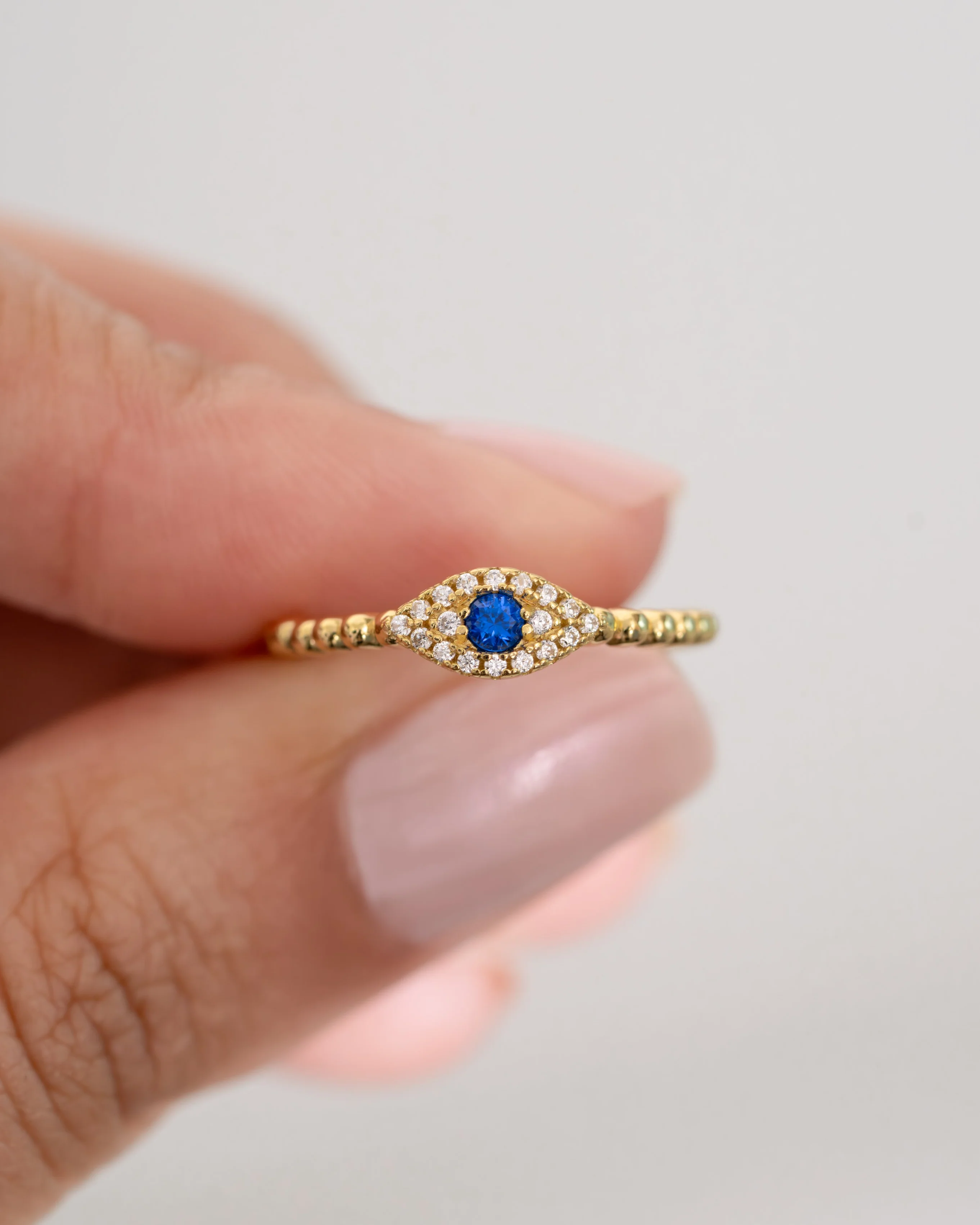 Adjustable Evil Eye Ring - Image 8
