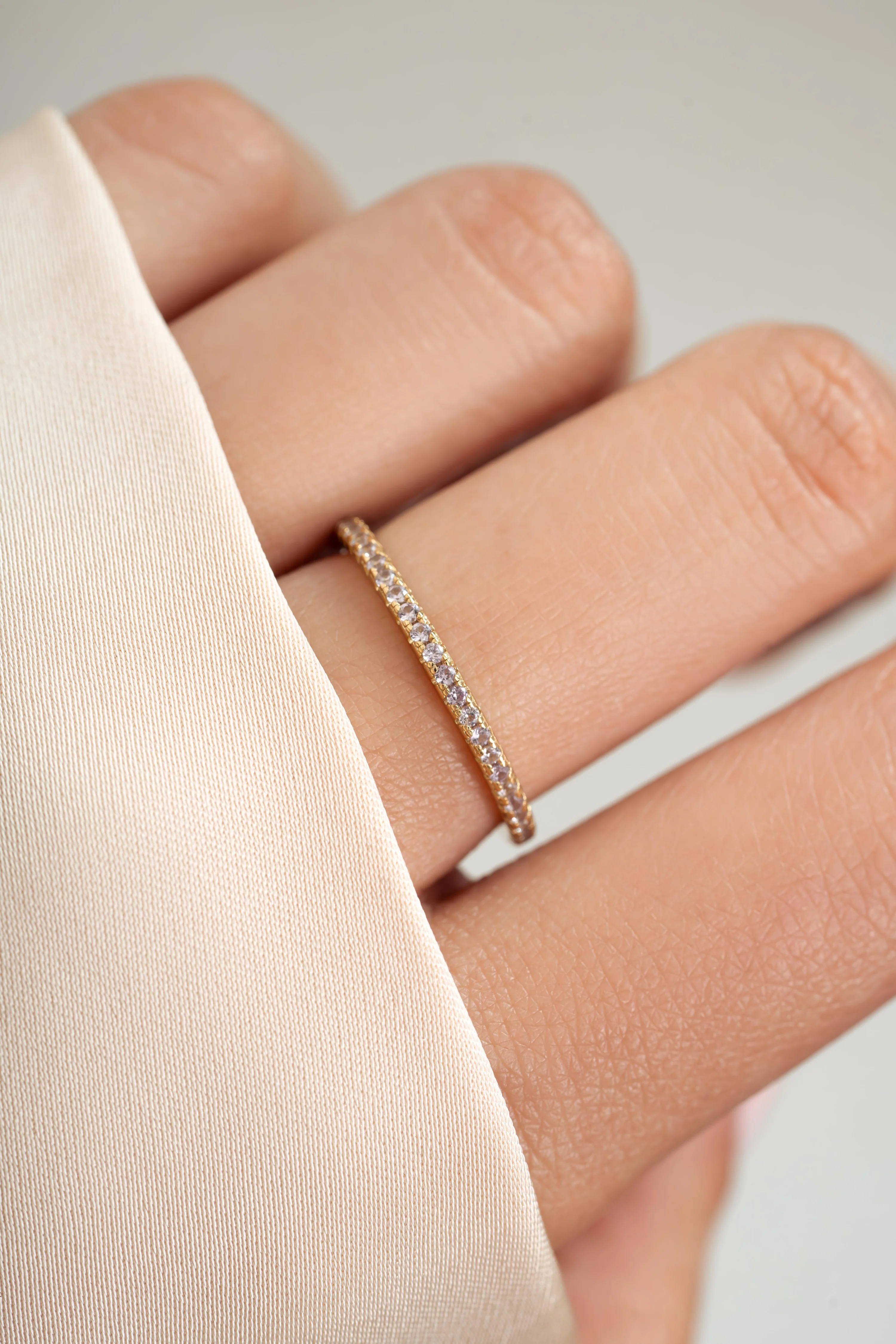 Alexandrite Birthstone Eternity Ring - Image 2
