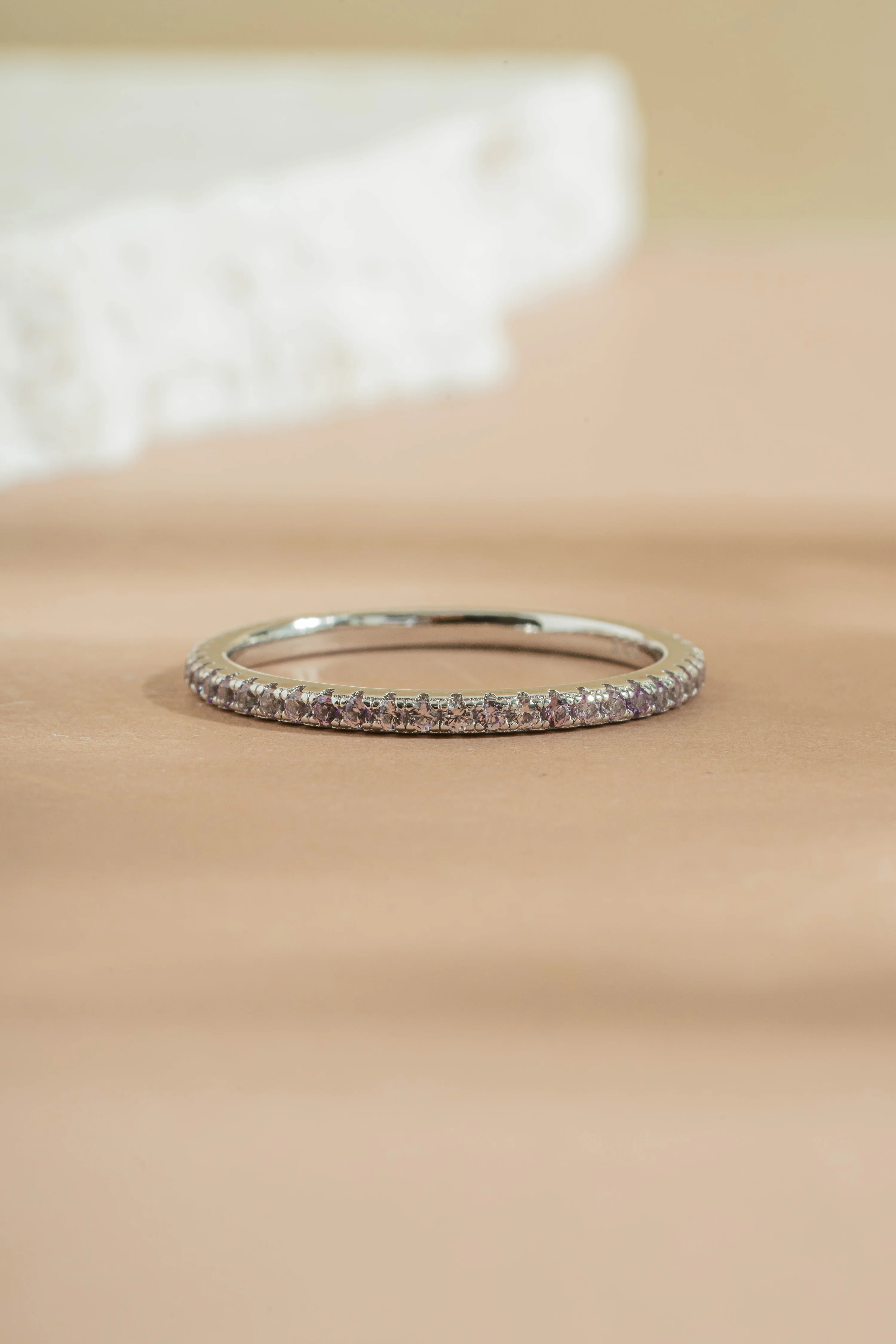 Alexandrite Birthstone Eternity Ring - Image 6