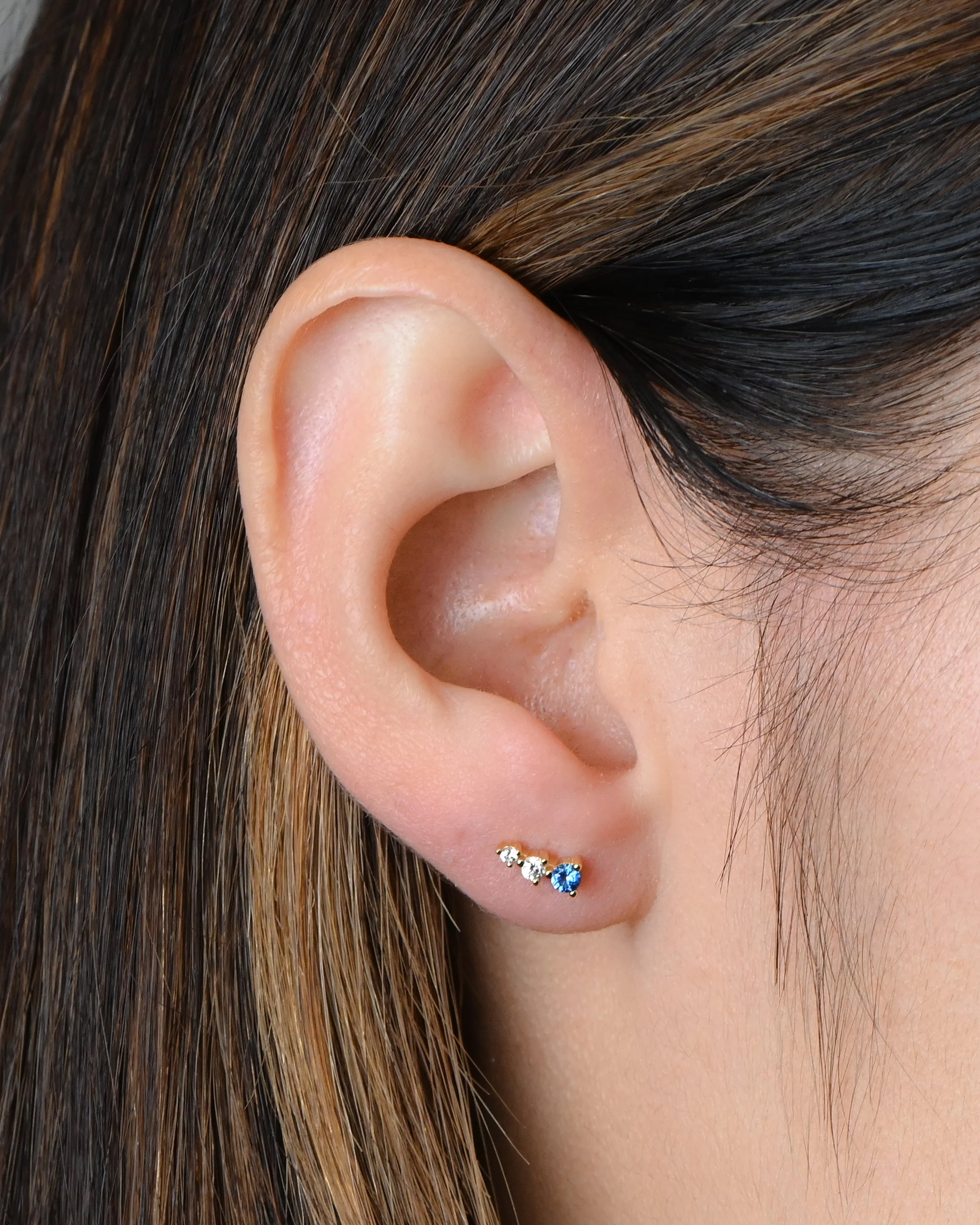 Aqua & Diamond Ear Climber - Image 3