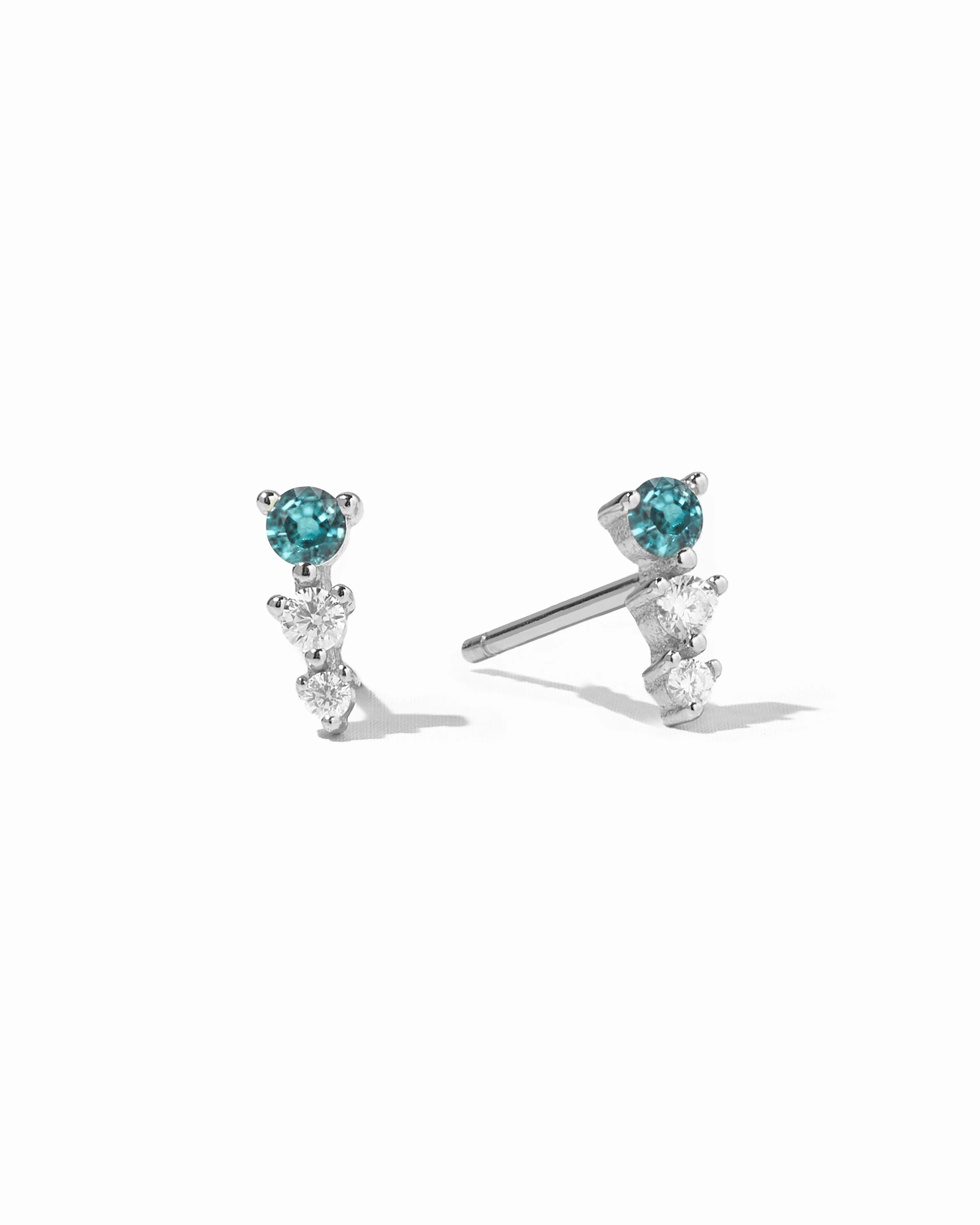 Aqua & Diamond Ear Climber - Image 6