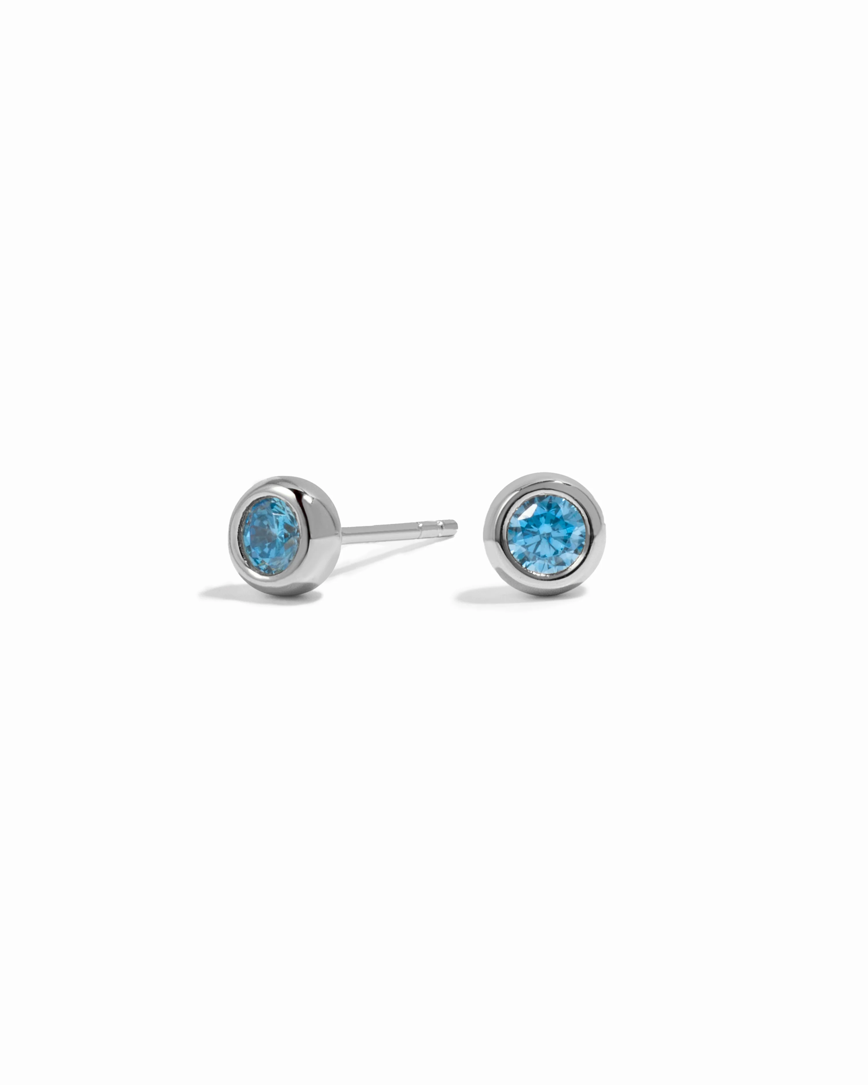 Aquamarine Bezel Dome Studs - Image 10