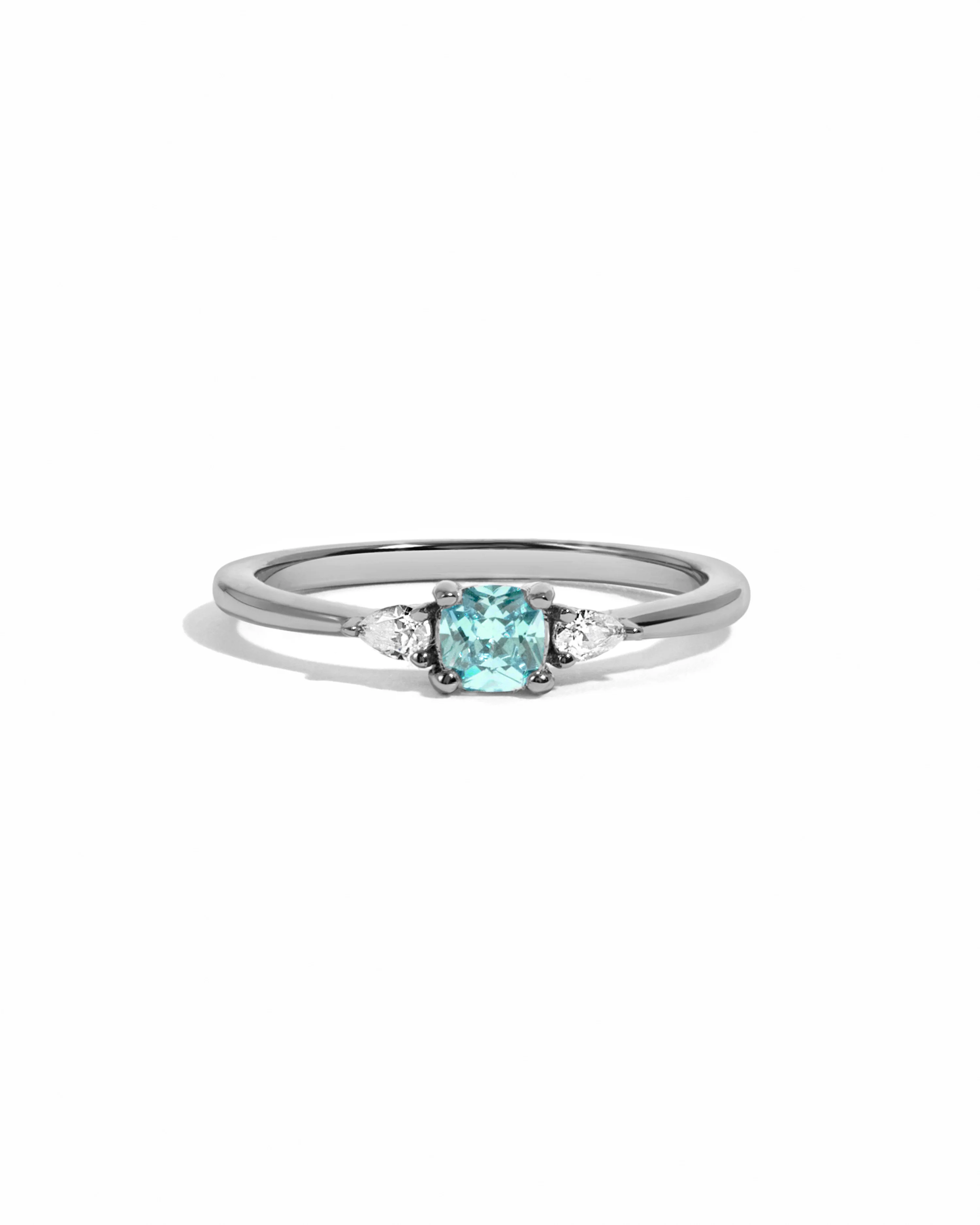 Aquamarine Cushion Ring - Image 9