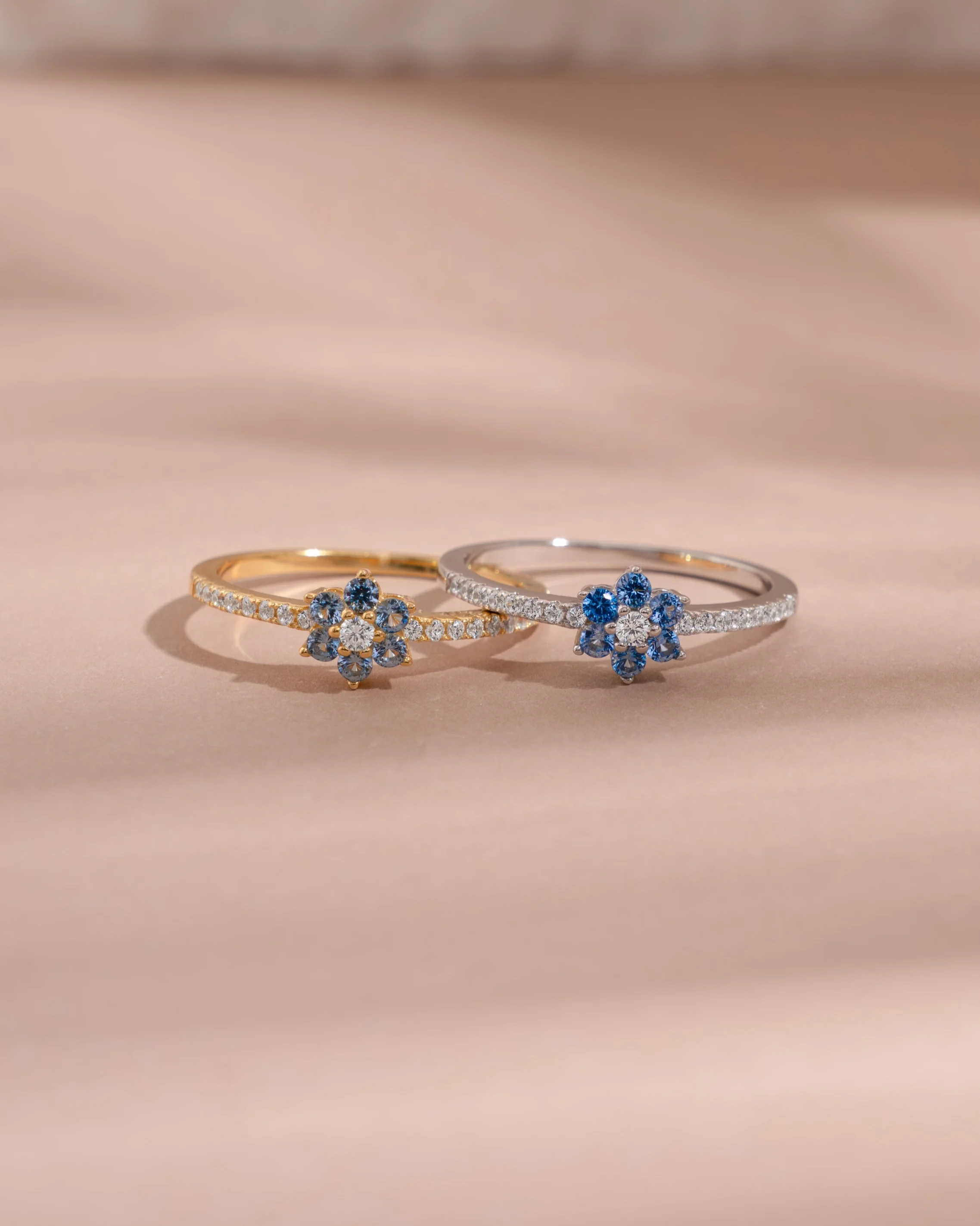 Aquamarine Flower Ring - Image 3