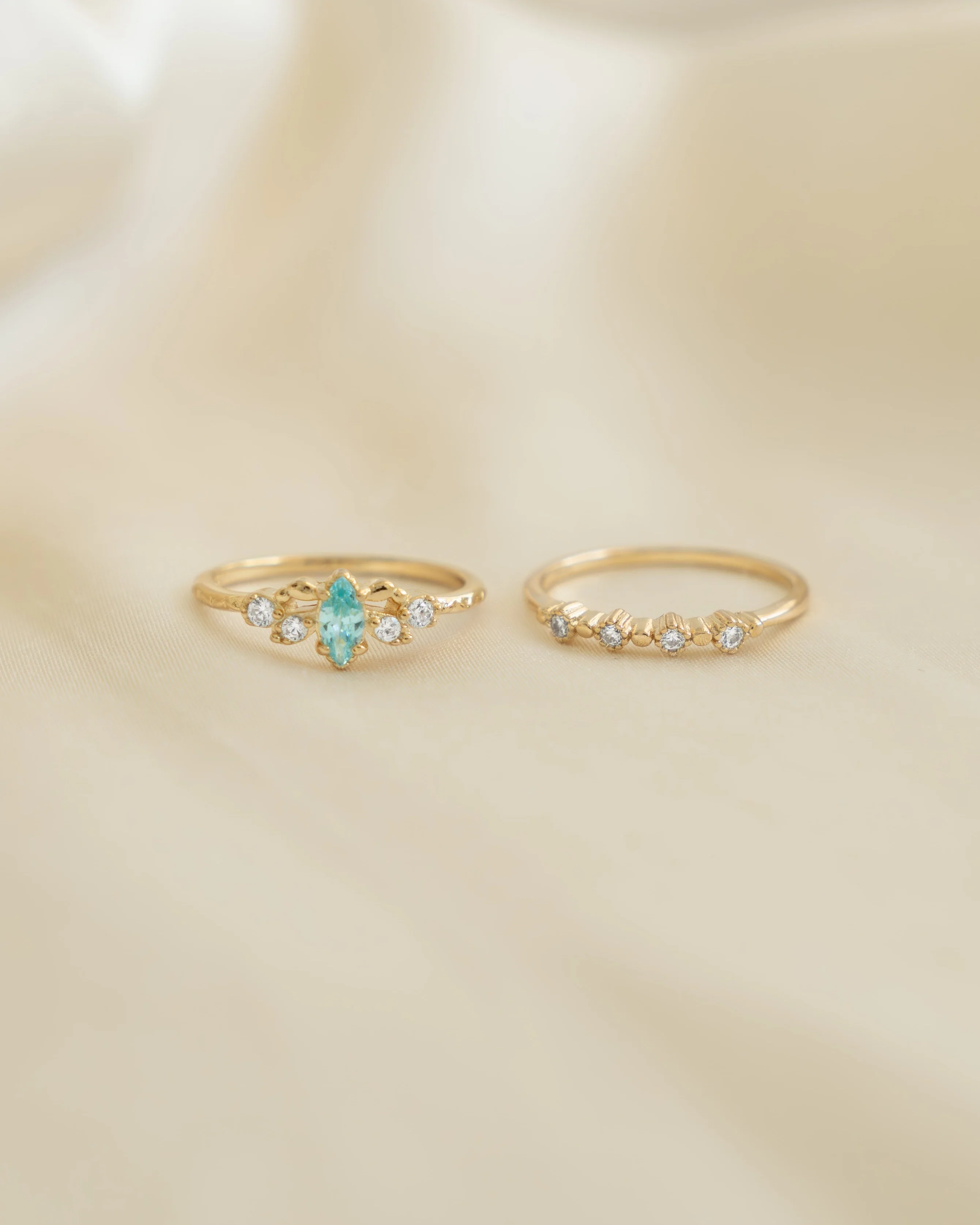 Aquamarine Ring Set - Image 5