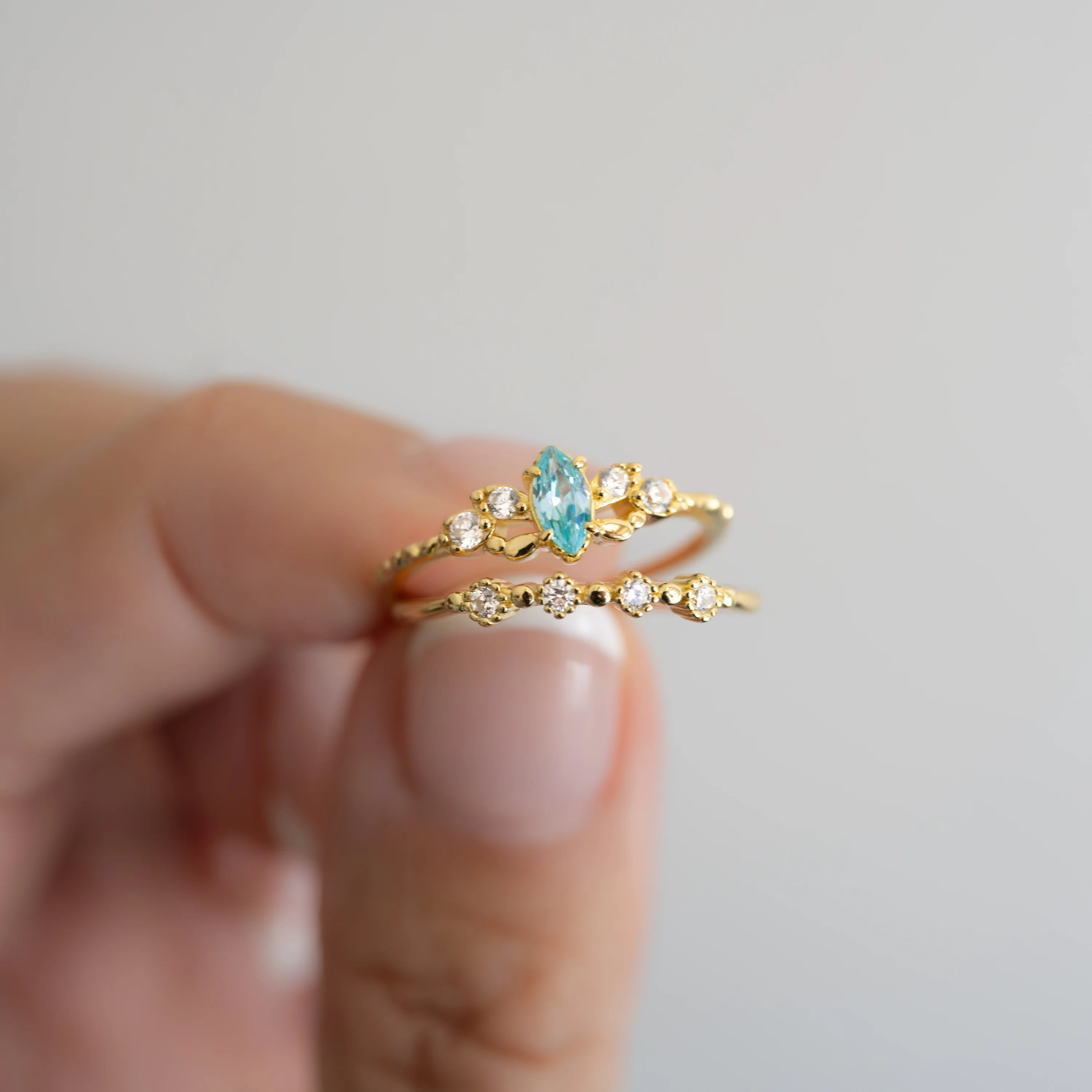Aquamarine Ring Set - Image 6
