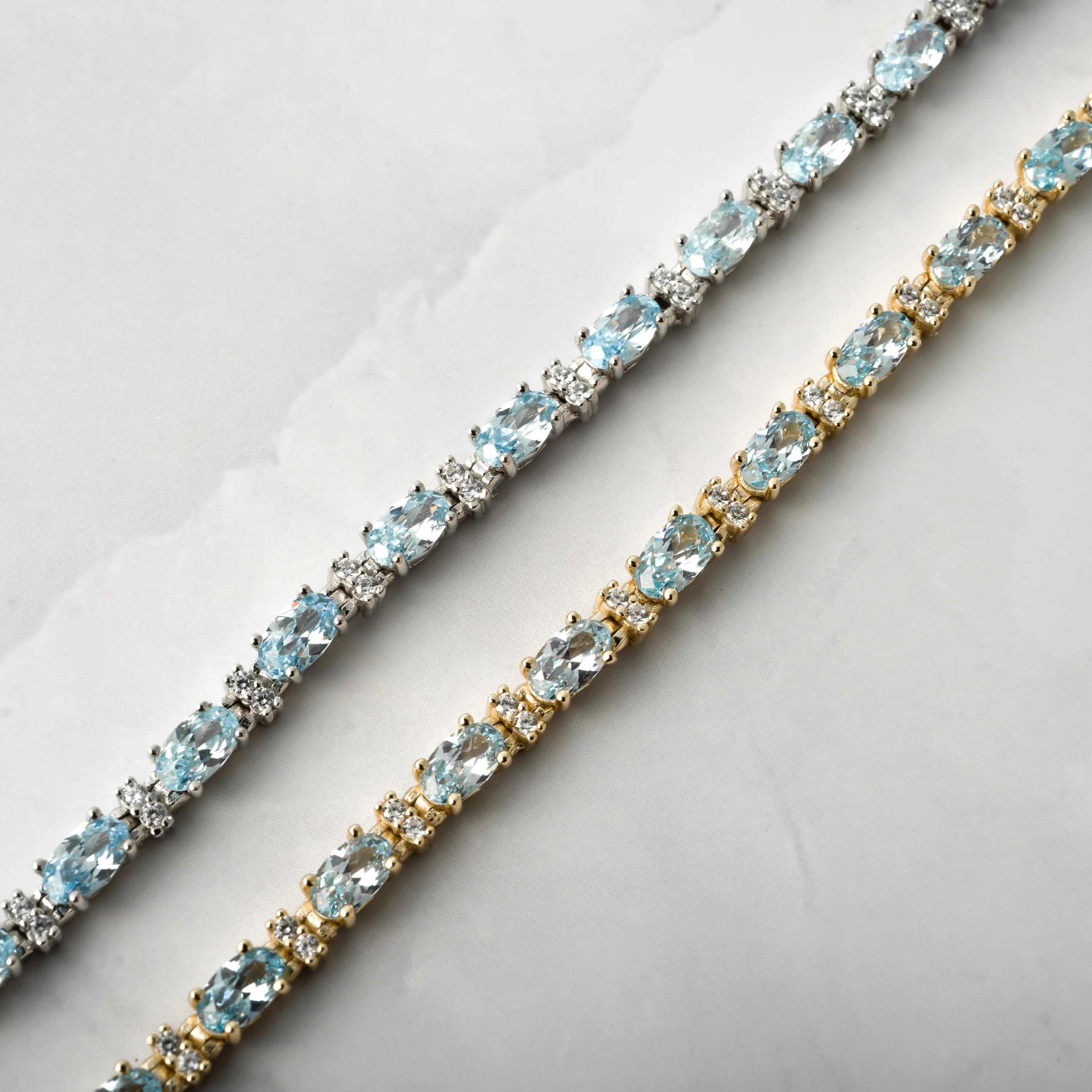 Aquamarine Tennis Bracelet - Image 7