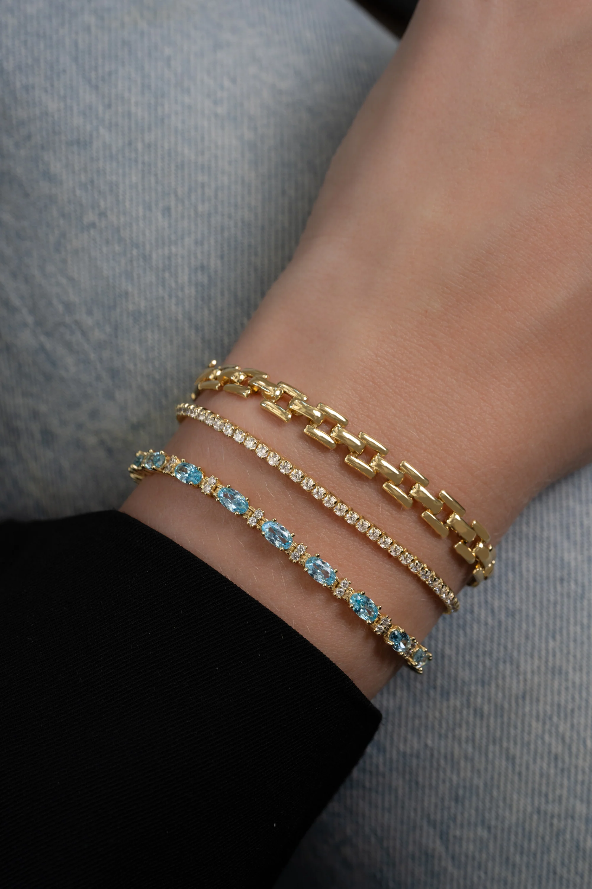 Aquamarine Tennis Bracelet - Image 9