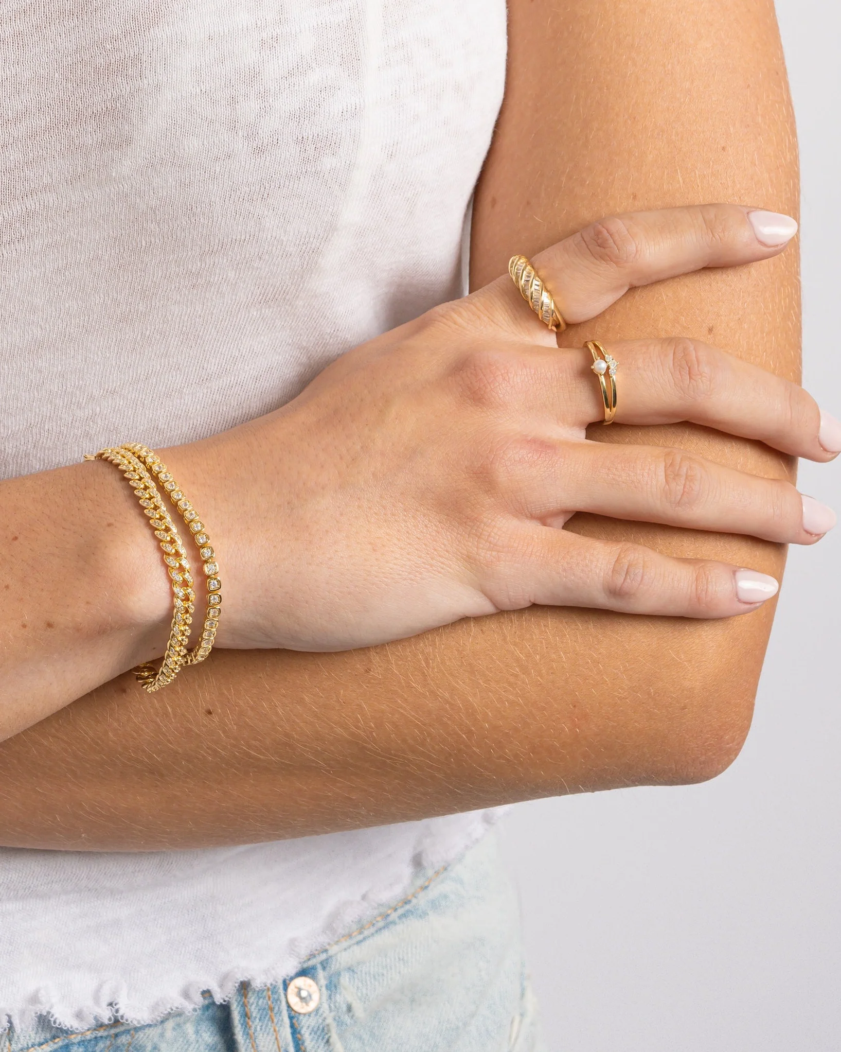 Baguette Croissant Ring - Image 6