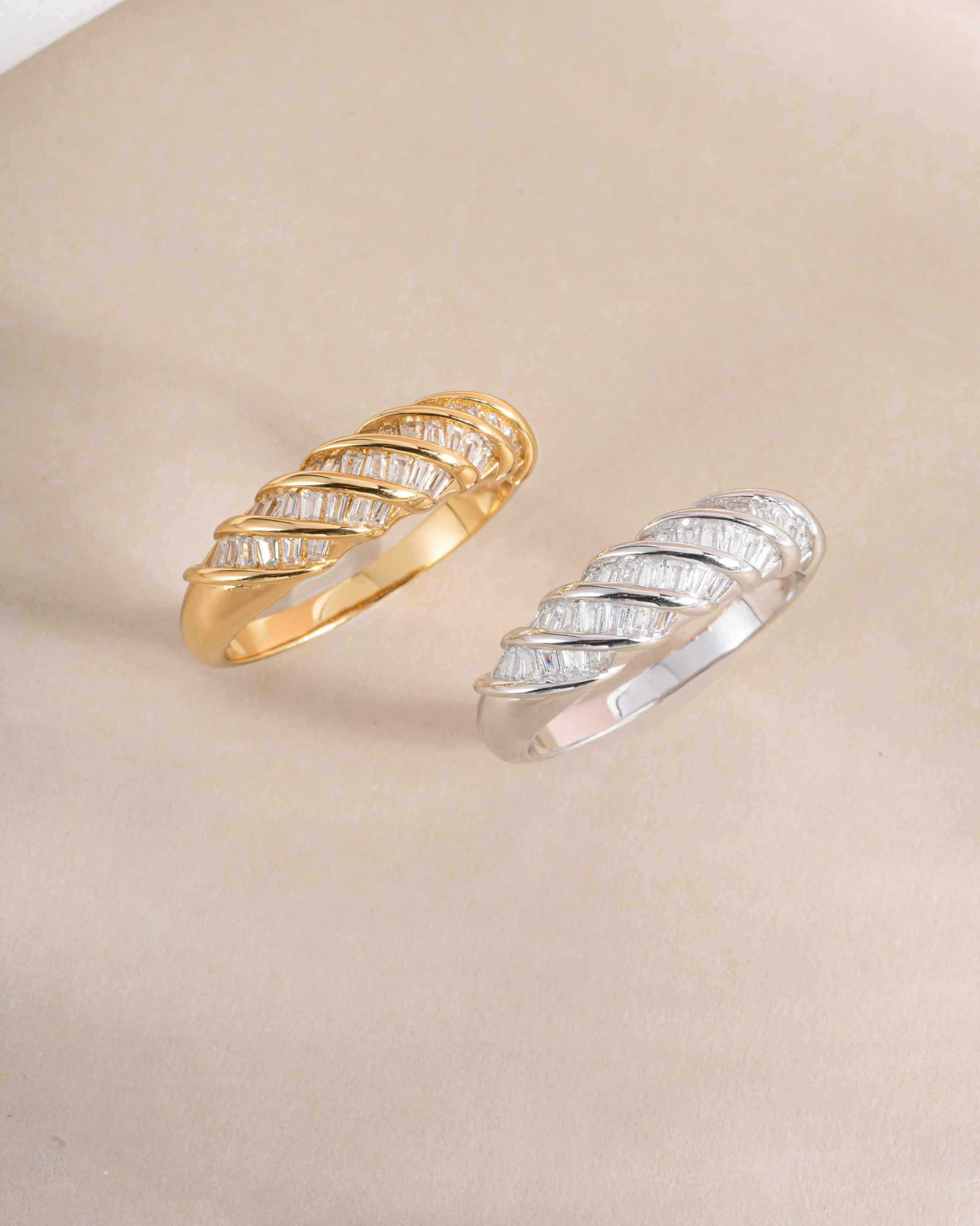 Baguette Croissant Ring - Image 8
