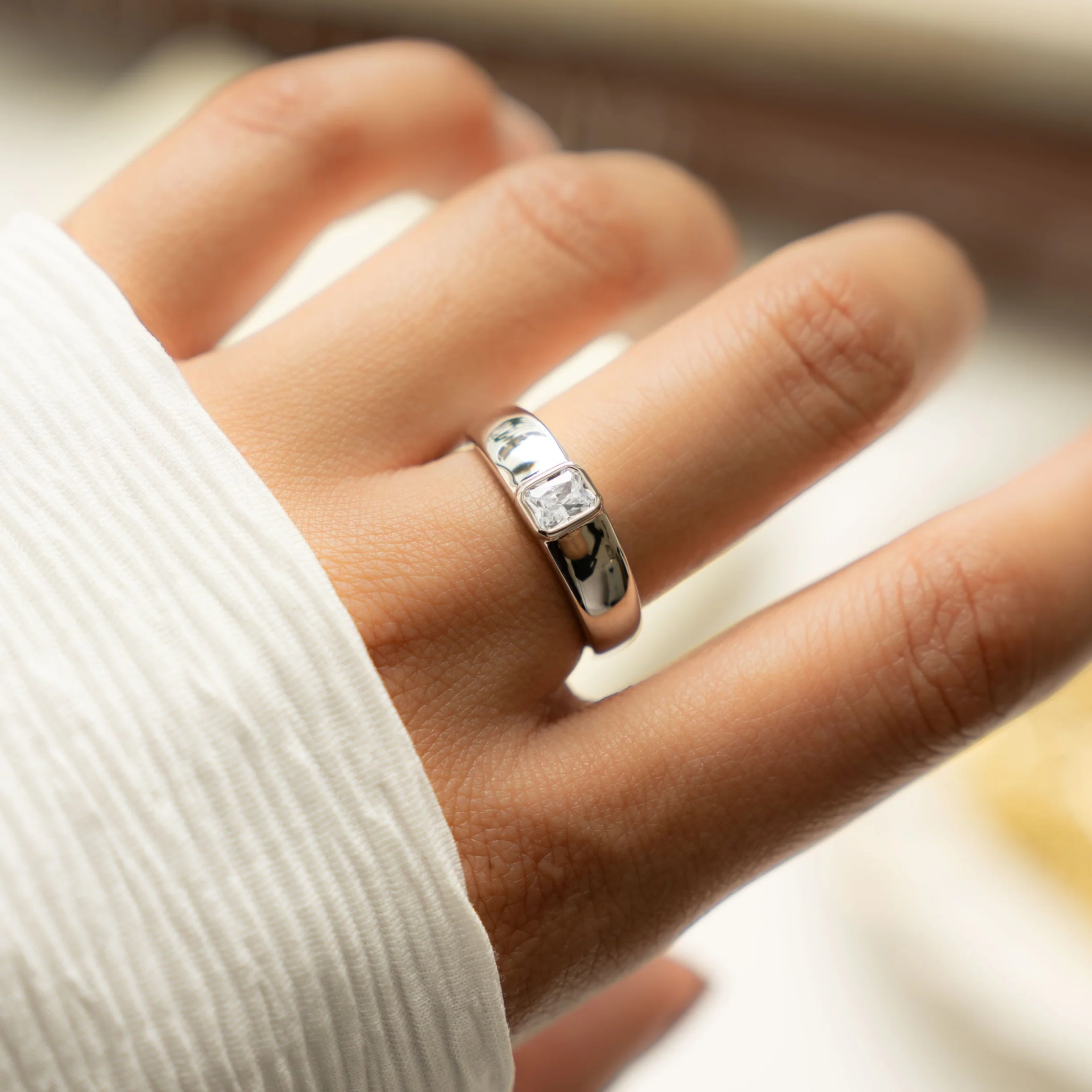 Baguette Dome Ring - Image 4