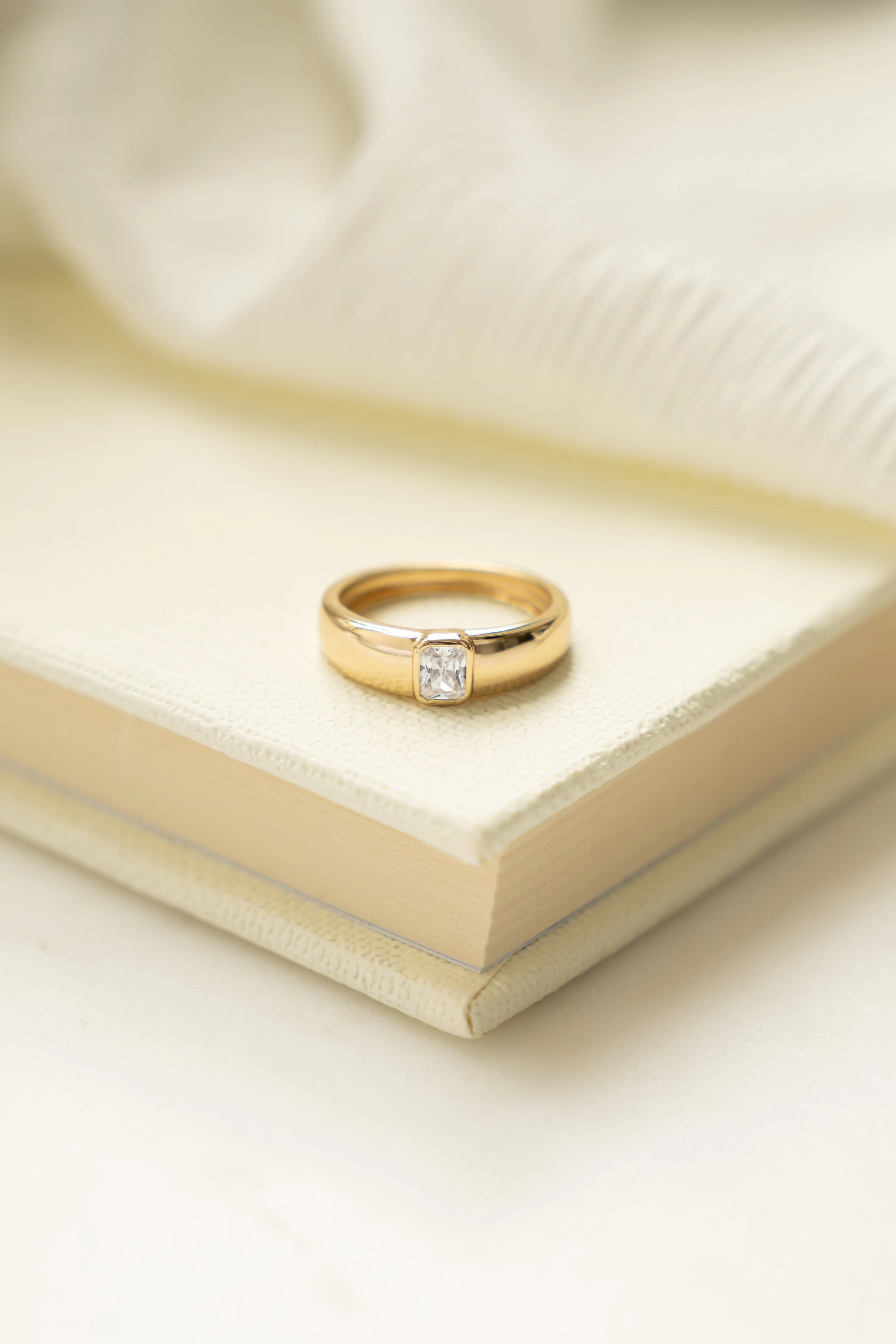 Baguette Dome Ring - Image 5